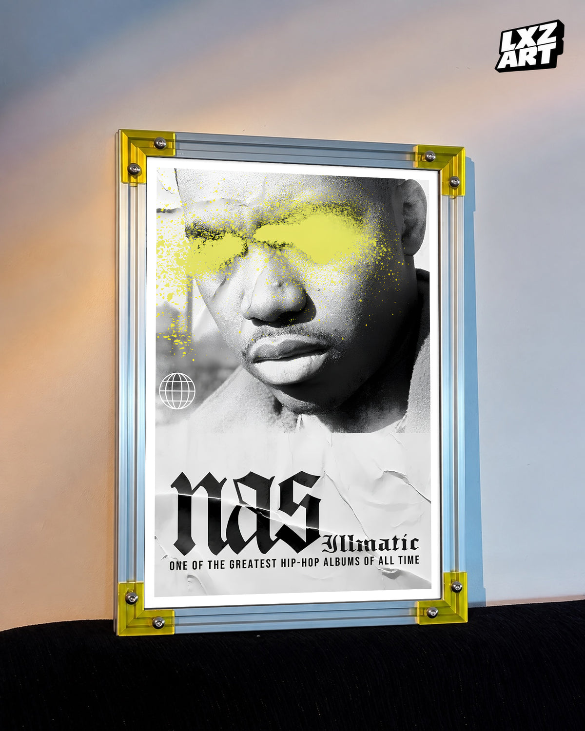 Nas Illmatic Portrait Poster | Unframed Bedroom Wall Art — LXZART display 3; frame not included