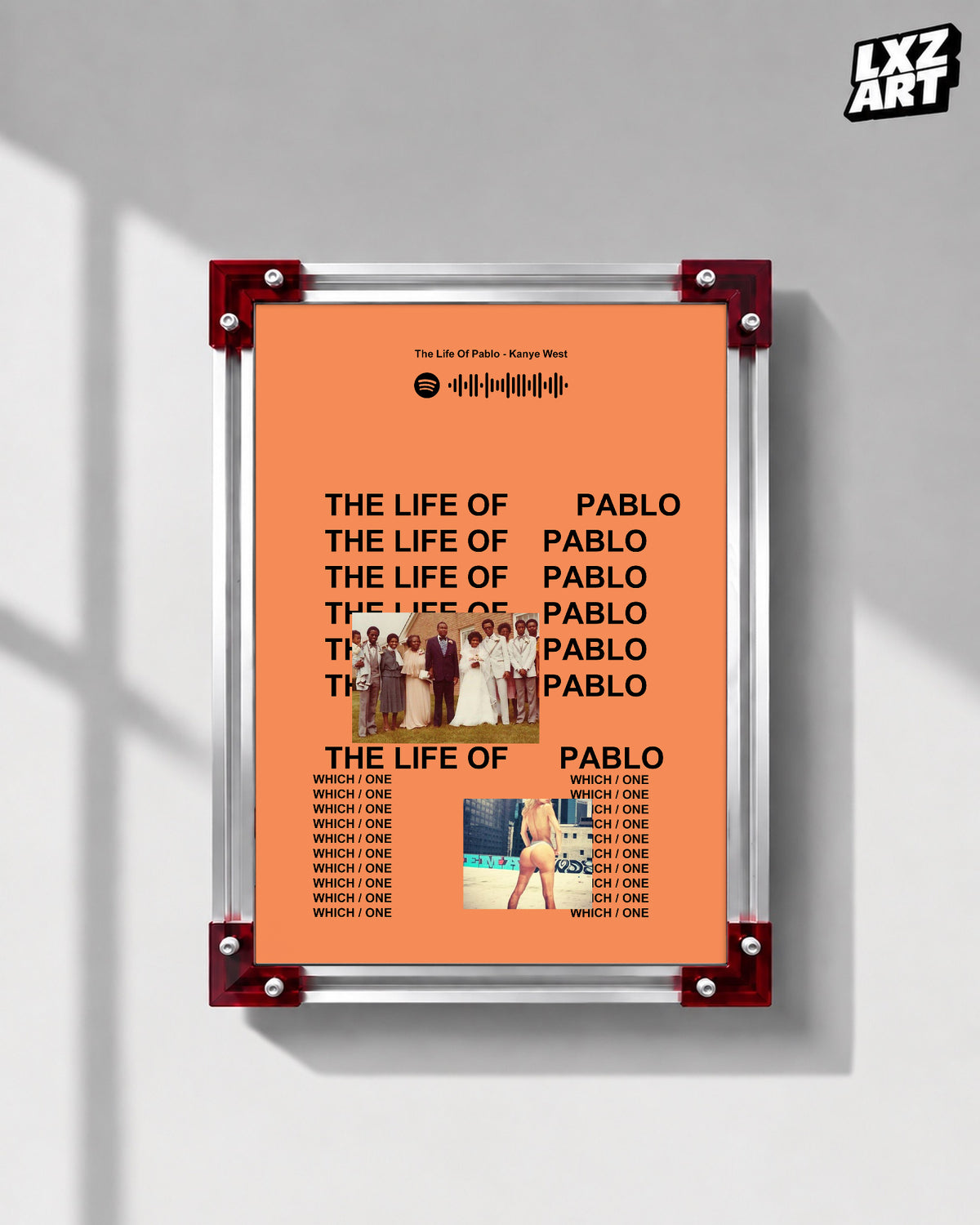 Kanye West Kids See Ghosts Album Poster | Unframed Bedroom Wall Art — LXZART display 1; frame not included