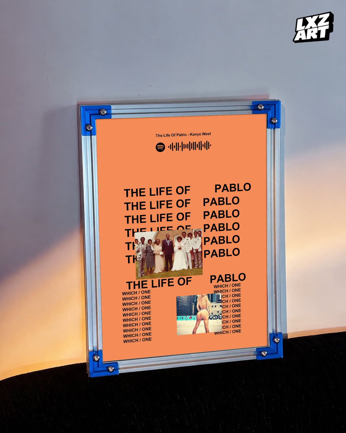 Kanye West Kids See Ghosts Album Poster | Unframed Bedroom Wall Art — LXZART display 3; frame not included