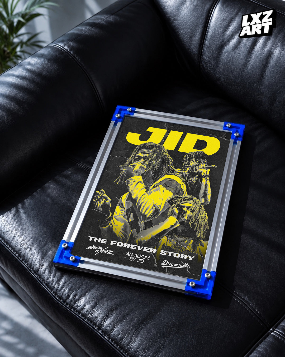 JID The Forever Story Collage Poster | Unframed Bedroom Wall Art — LXZART display 2; frame not included