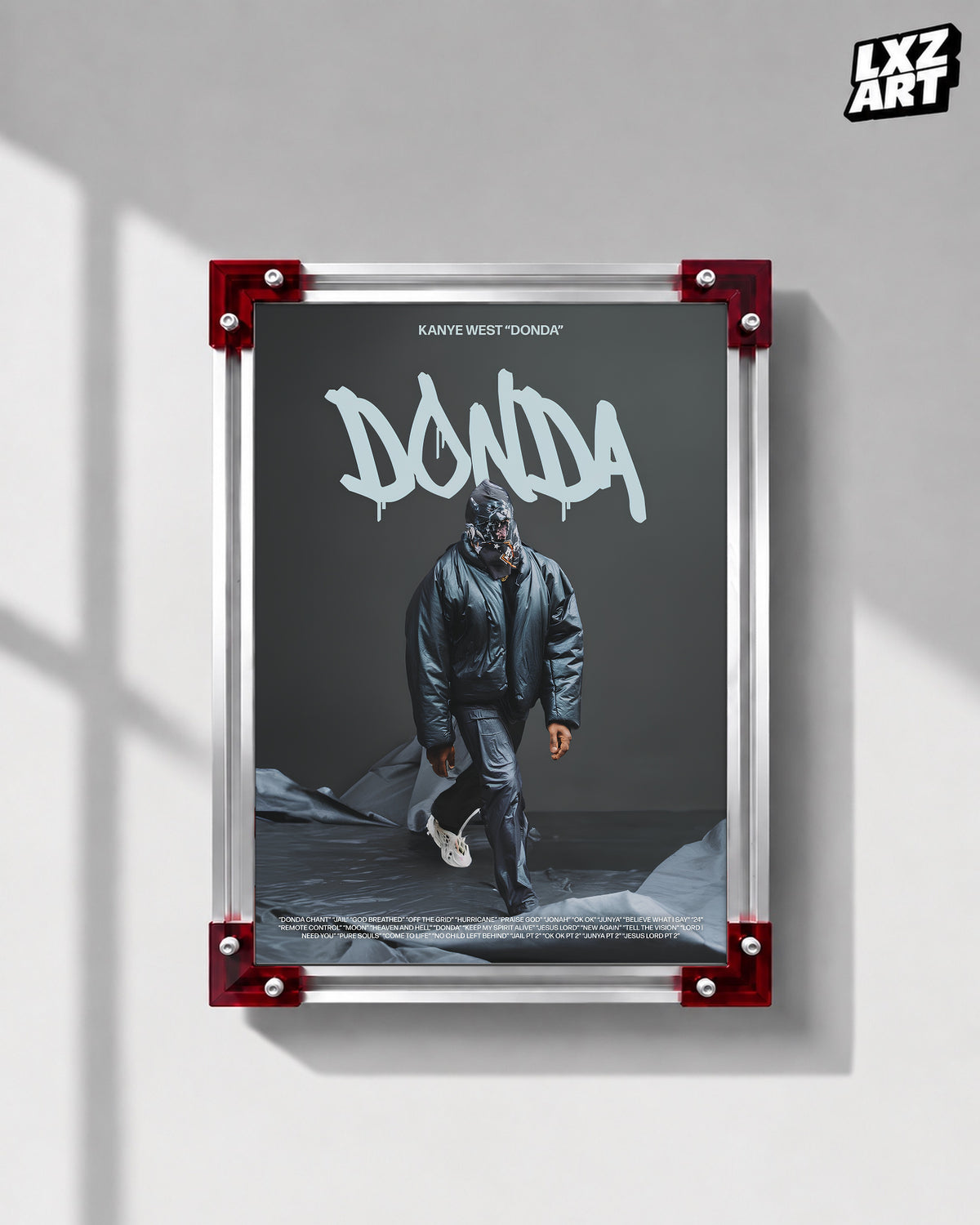 Kanye West Donda Poster | Unframed Bedroom Wall Art — LXZART display 1; frame not included