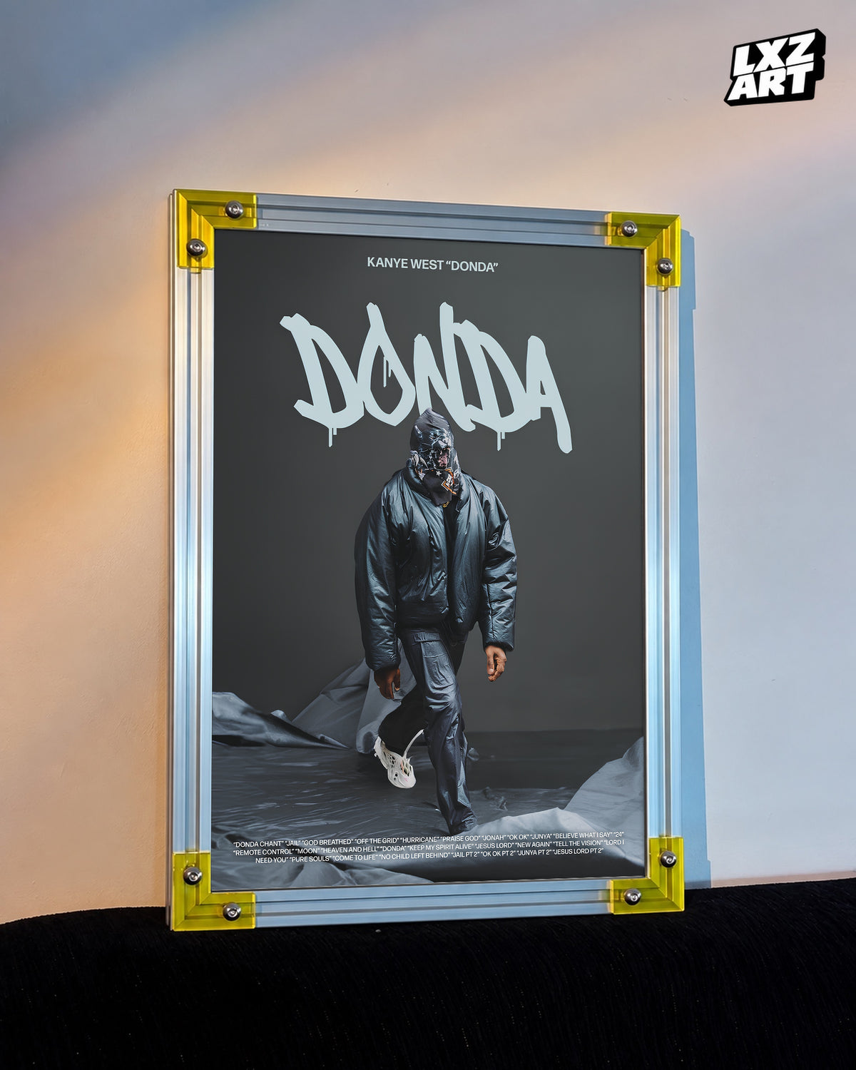Kanye West Donda Poster | Unframed Bedroom Wall Art — LXZART display 3; frame not included