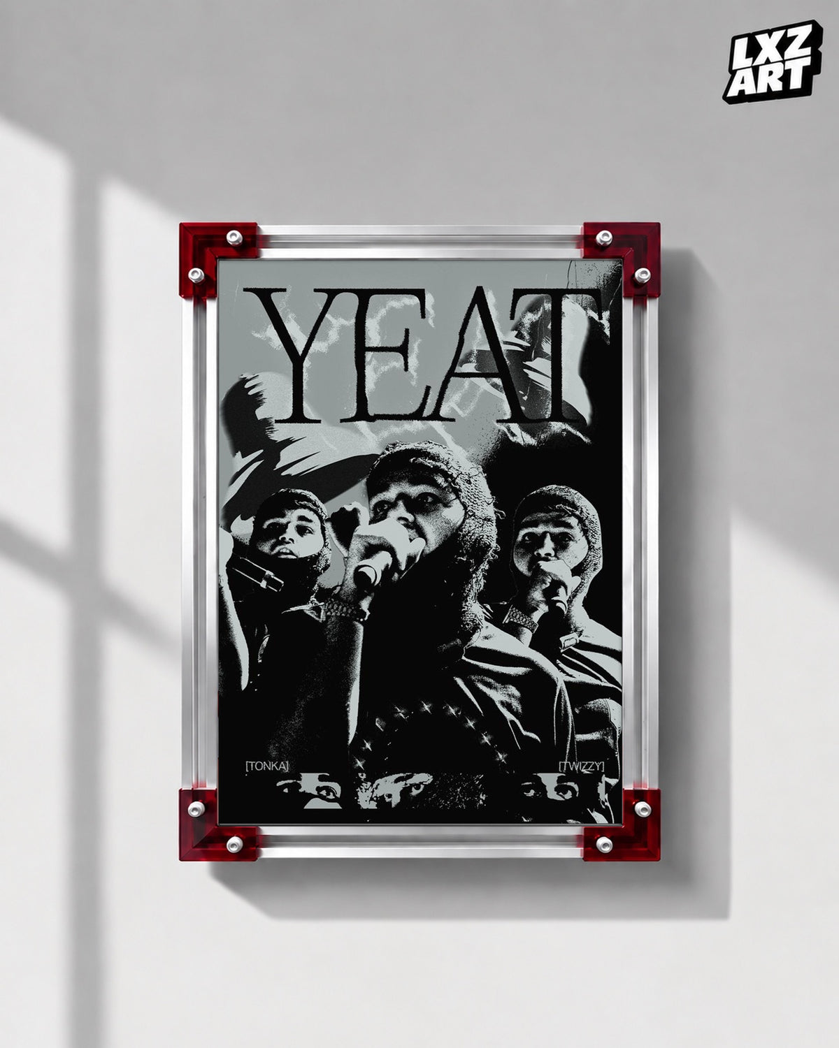 Yeat Performance Poster | Unframed Bedroom Wall Art — LXZART display 1; frame not included
