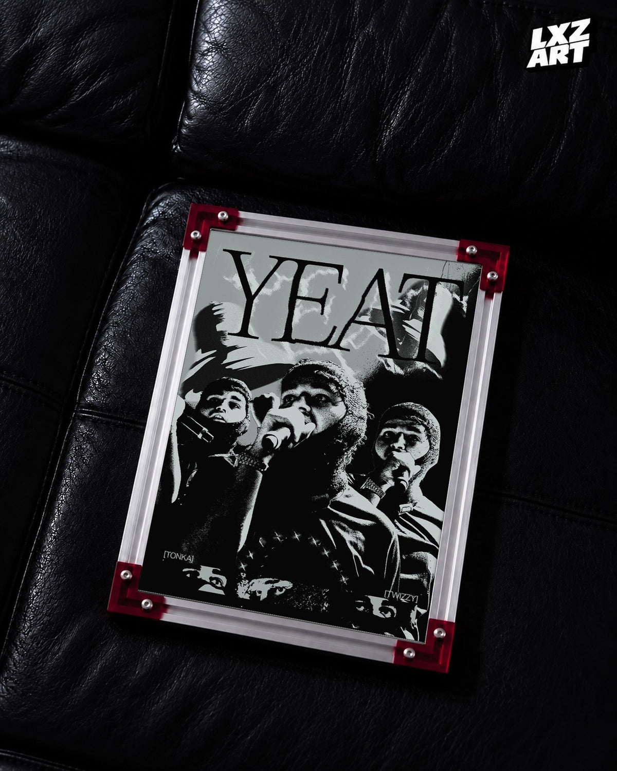 Yeat Performance Poster | Unframed Bedroom Wall Art — LXZART display 2; frame not included