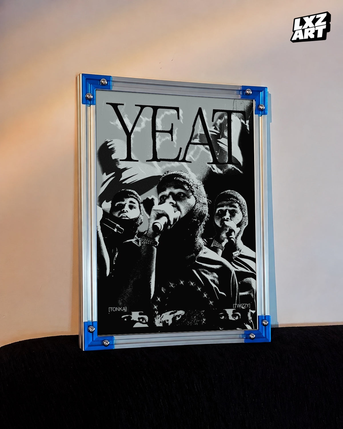 Yeat Performance Poster | Unframed Bedroom Wall Art — LXZART display 3; frame not included