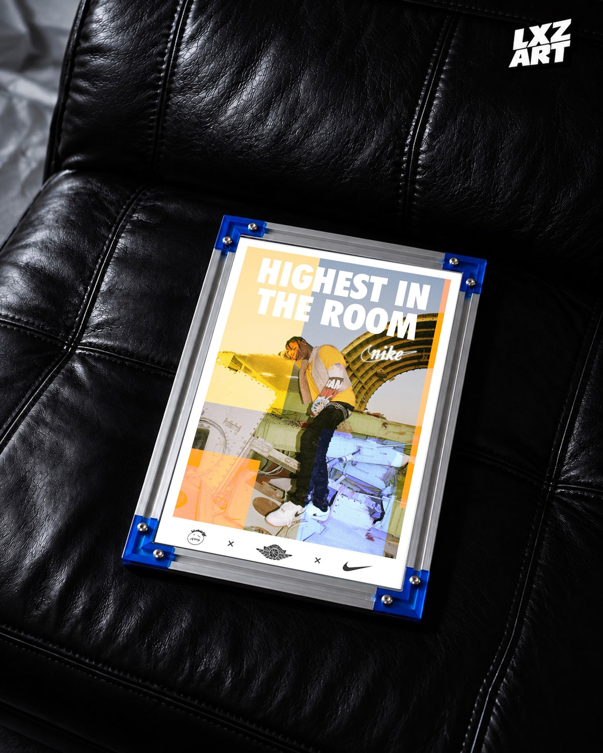 Travis Scott Highest in the Room Poster | Unframed Hip Hop Wall Art — LXZART display 2; frame not included