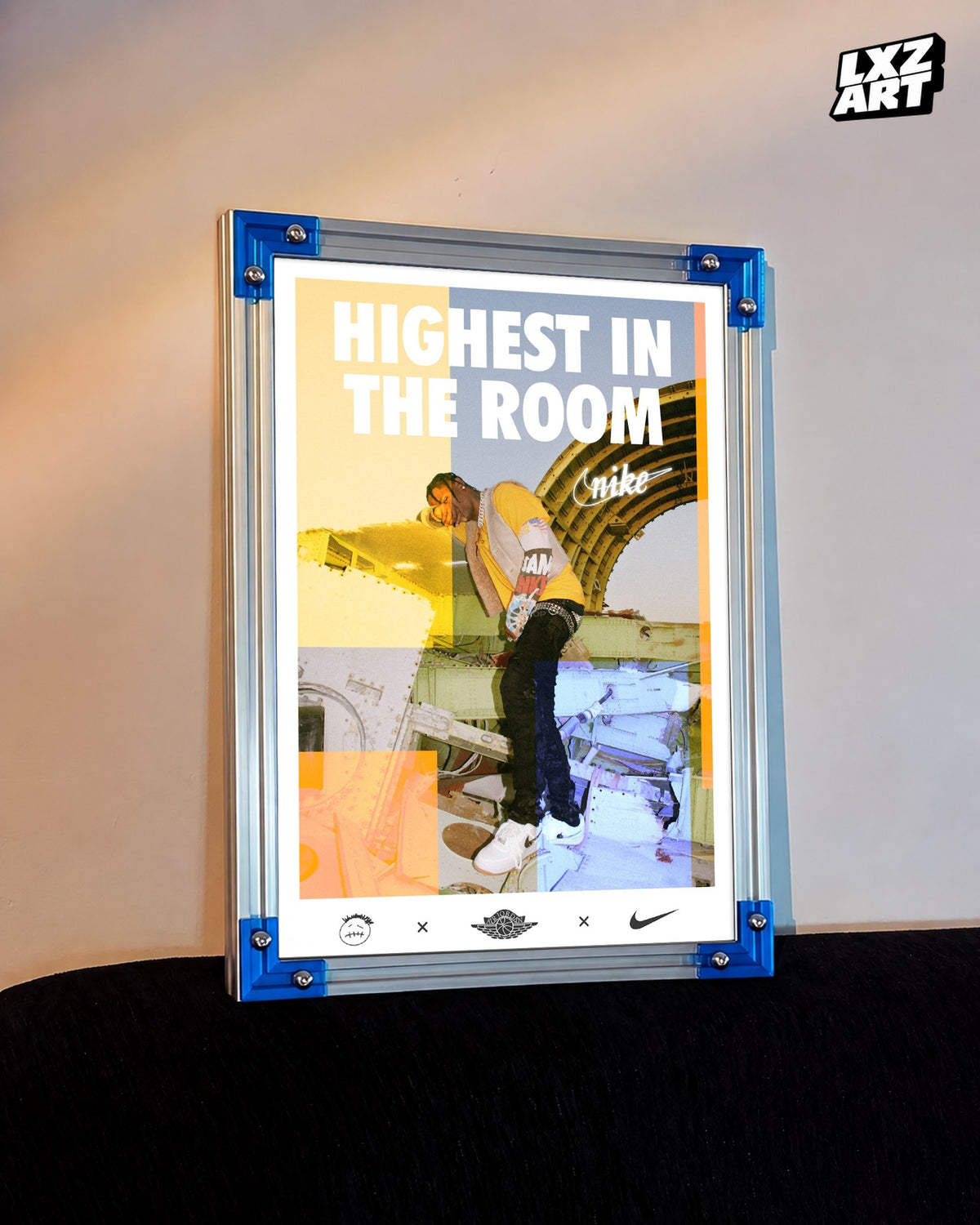 Travis Scott Highest in the Room Poster | Unframed Hip Hop Wall Art — LXZART display 3; frame not included