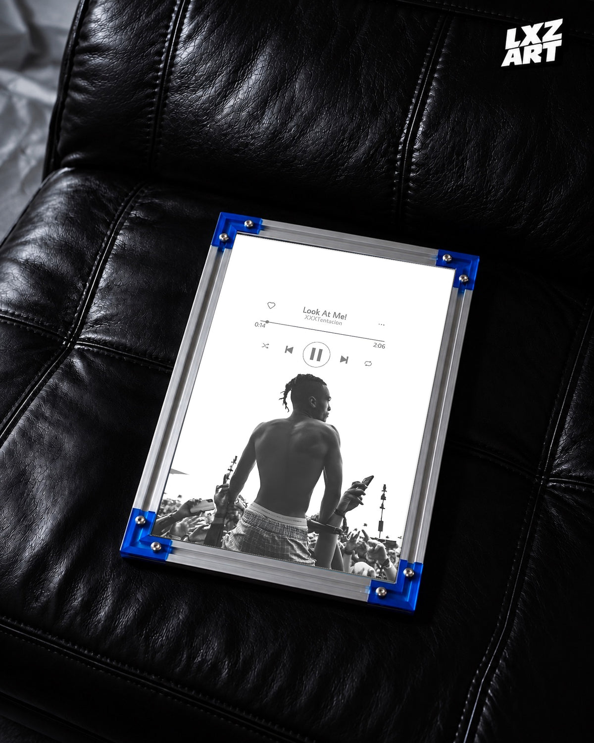 XXXTentacion Look At Me Spotify Song Poster | Unframed Hip Hop Wall Art — LXZART display 2; frame not included