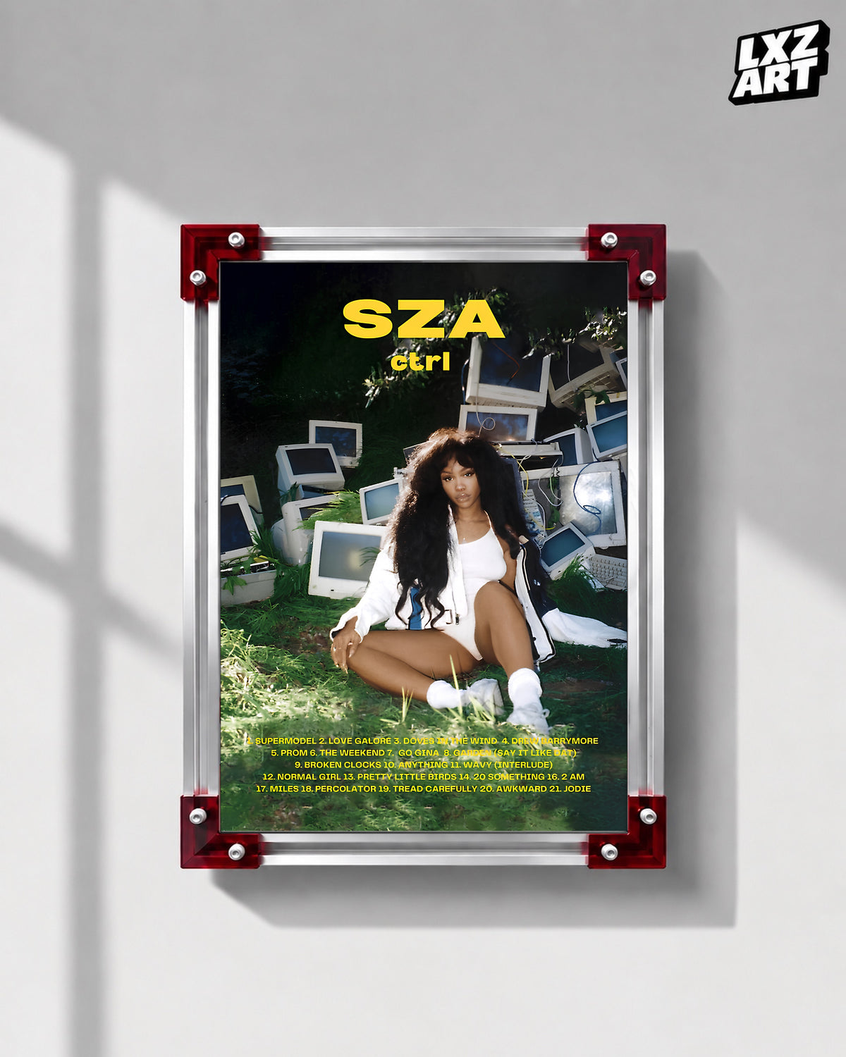 SZA Ctrl Cover-Style Poster | Unframed Bedroom Wall Art — LXZART display 1; frame not included