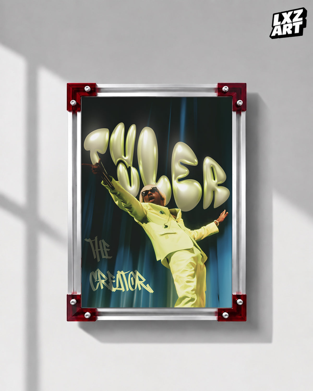 Tyler The Creator Performance Poster | Unframed Bedroom Wall Art — LXZART display 1; frame not included
