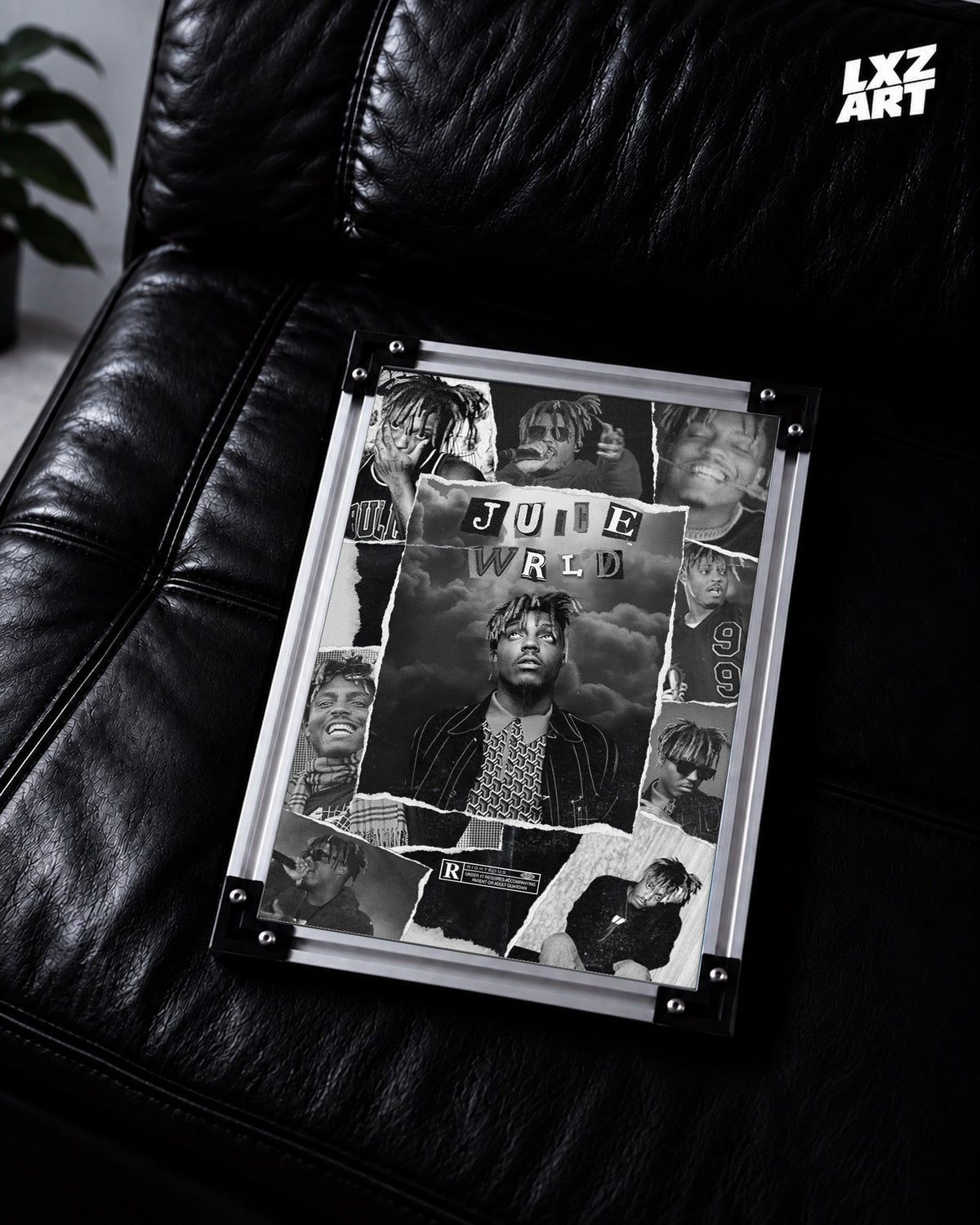 Juice WRLD Collage Poster | Unframed Bedroom Wall Art — LXZART display 2; frame not included