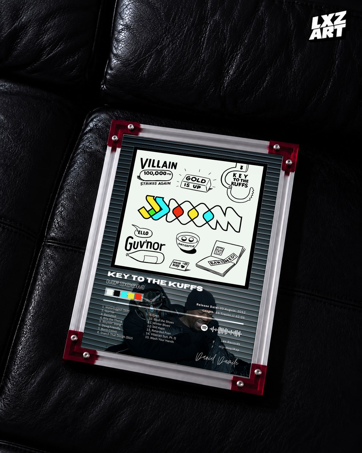JJ DOOM Key to the Kuffs Poster | Unframed Bedroom Wall Art — LXZART display 2; frame not included