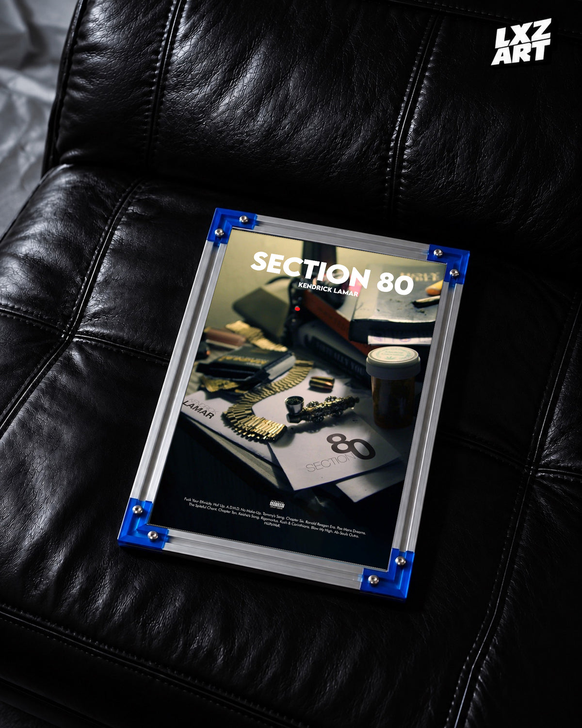 Kendrick Lamar Section.80 Poster | Unframed Hip Hop Wall Art — LXZART display 2; frame not included