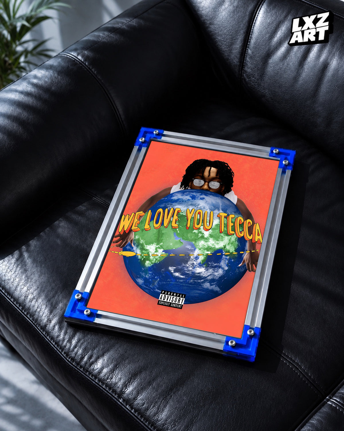 Lil Tecca We Love You Tecca Album Poster | Unframed Bedroom Wall Art — LXZART display 2; frame not included