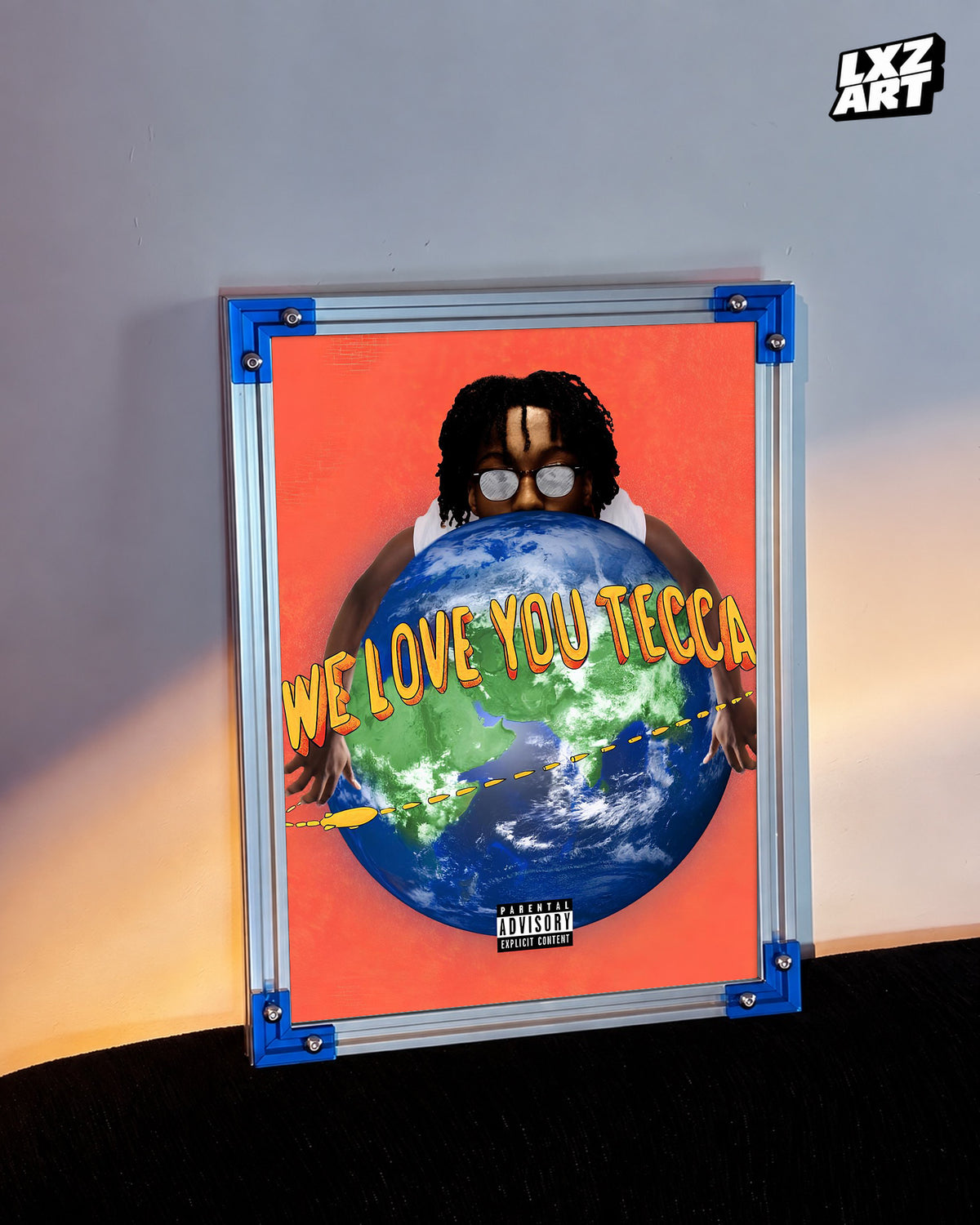 Lil Tecca We Love You Tecca Album Poster | Unframed Bedroom Wall Art — LXZART display 3; frame not included