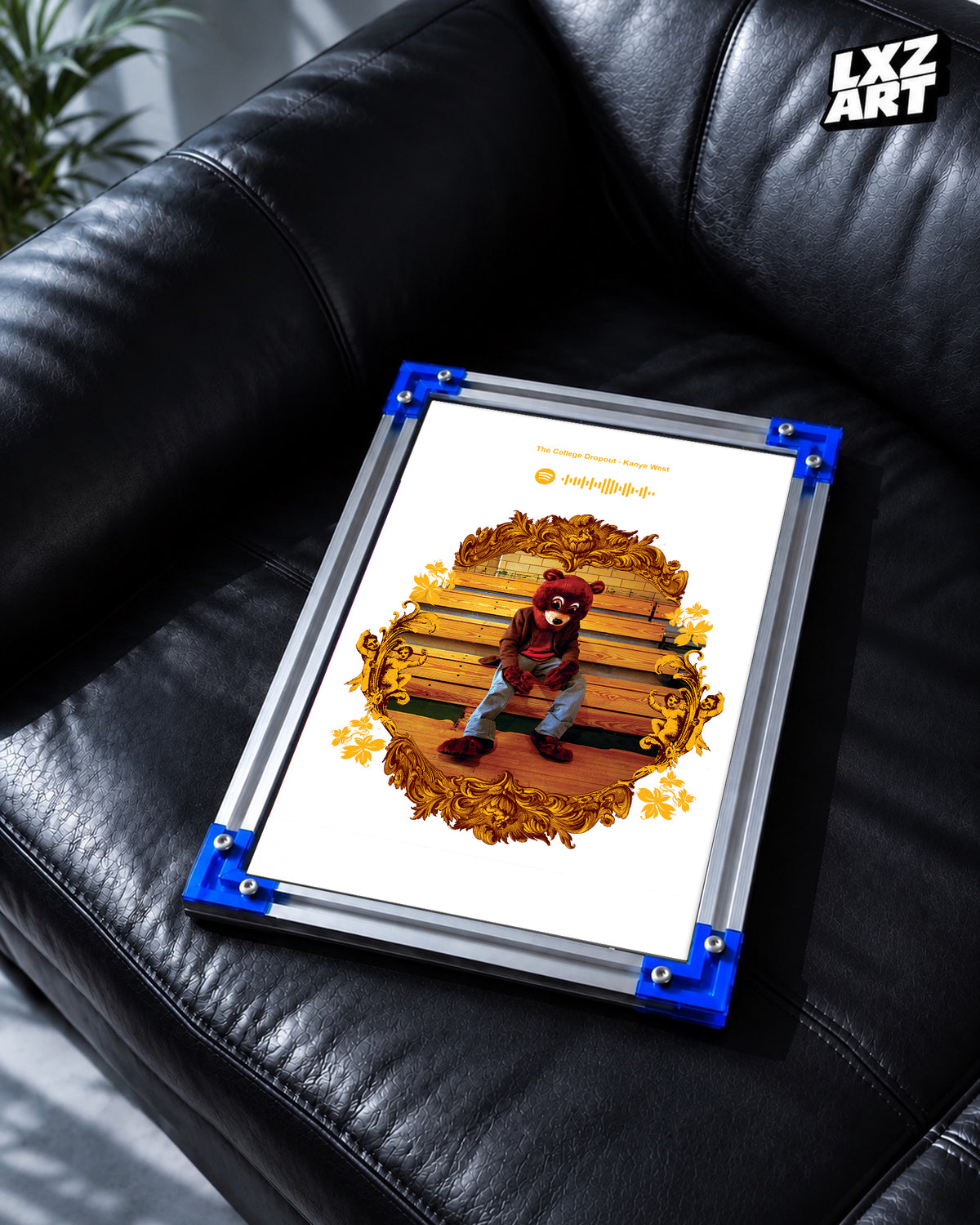 Kanye West The College Dropout Poster | Unframed Bedroom Wall Art — LXZART display 2; frame not included