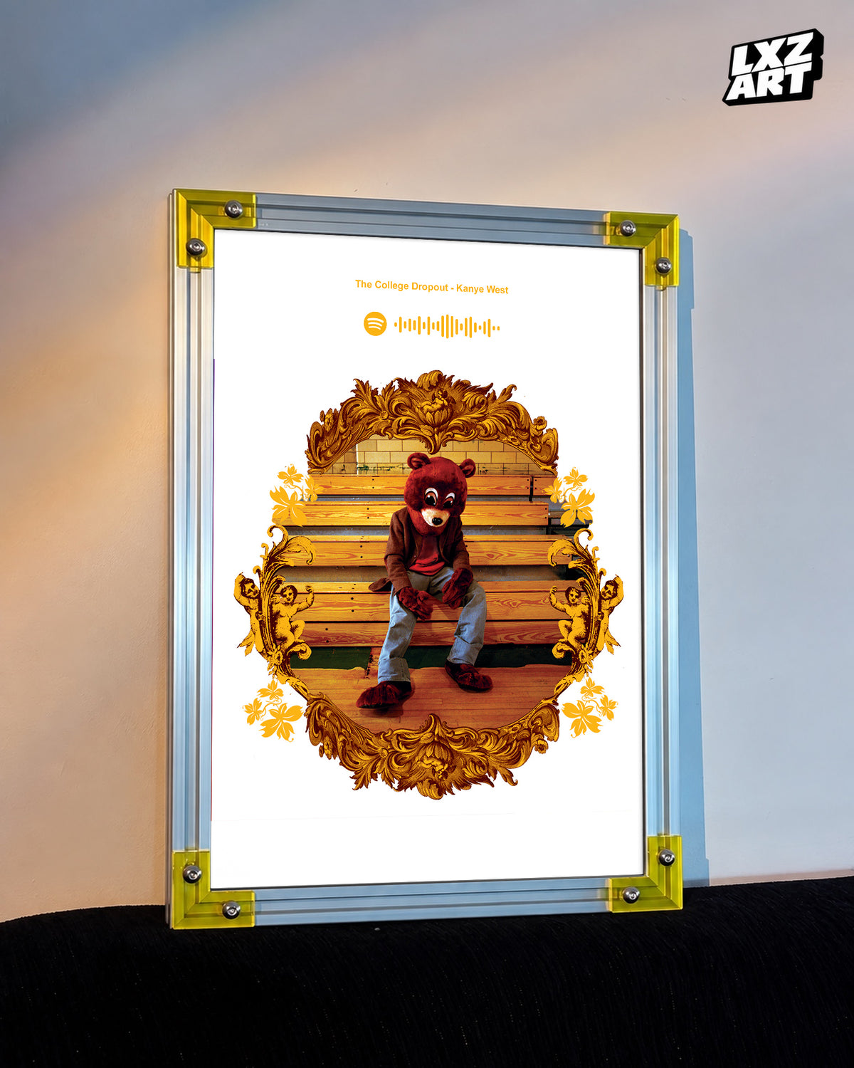 Kanye West The College Dropout Poster | Unframed Bedroom Wall Art — LXZART display 3; frame not included