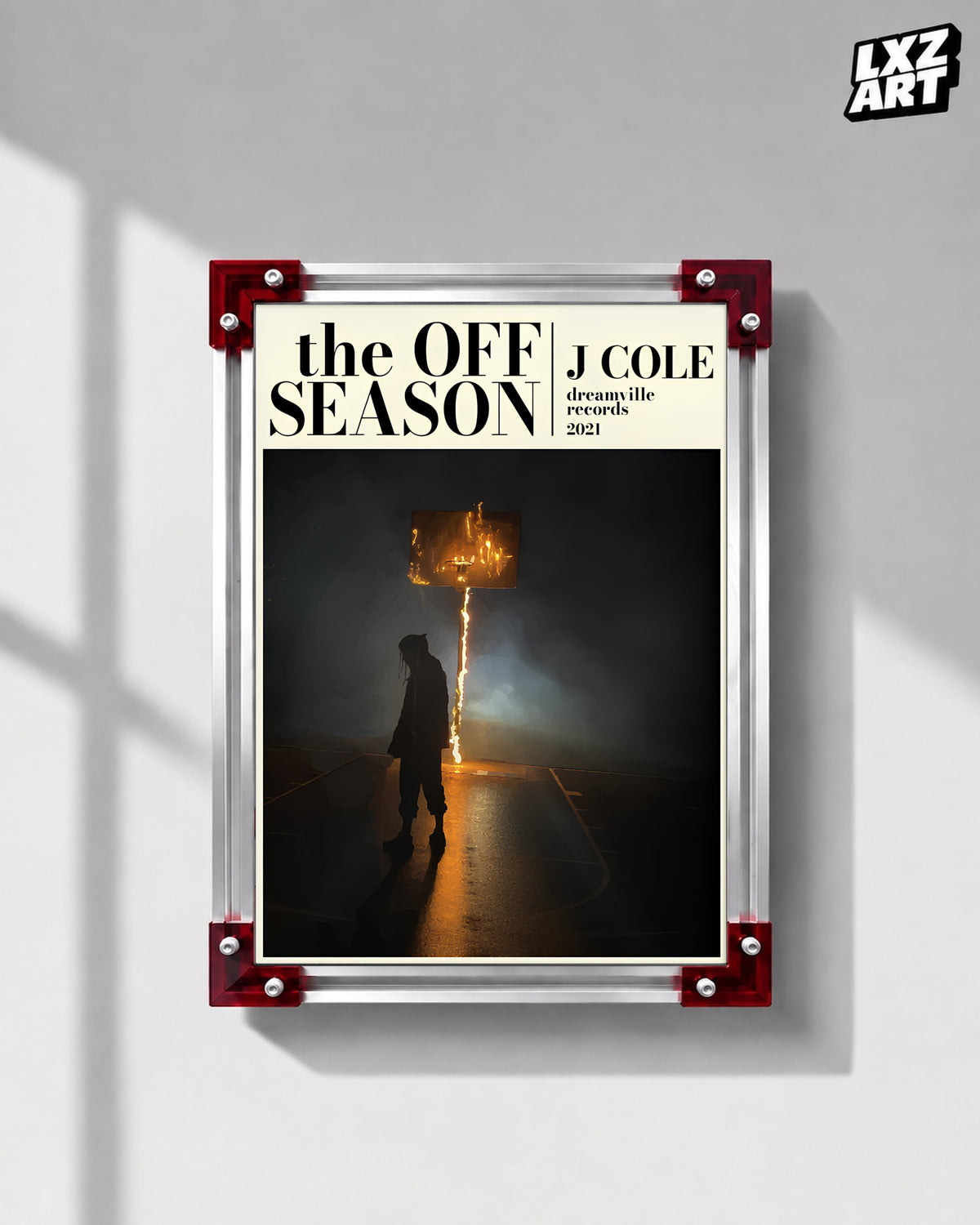 J. Cole - "The Off Season" Highlight Poster — LXZART display 1; frame not included