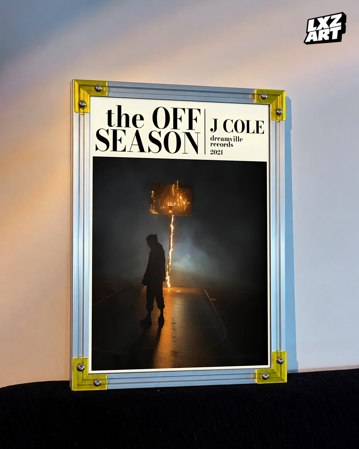 J. Cole - "The Off Season" Highlight Poster — LXZART display 3; frame not included