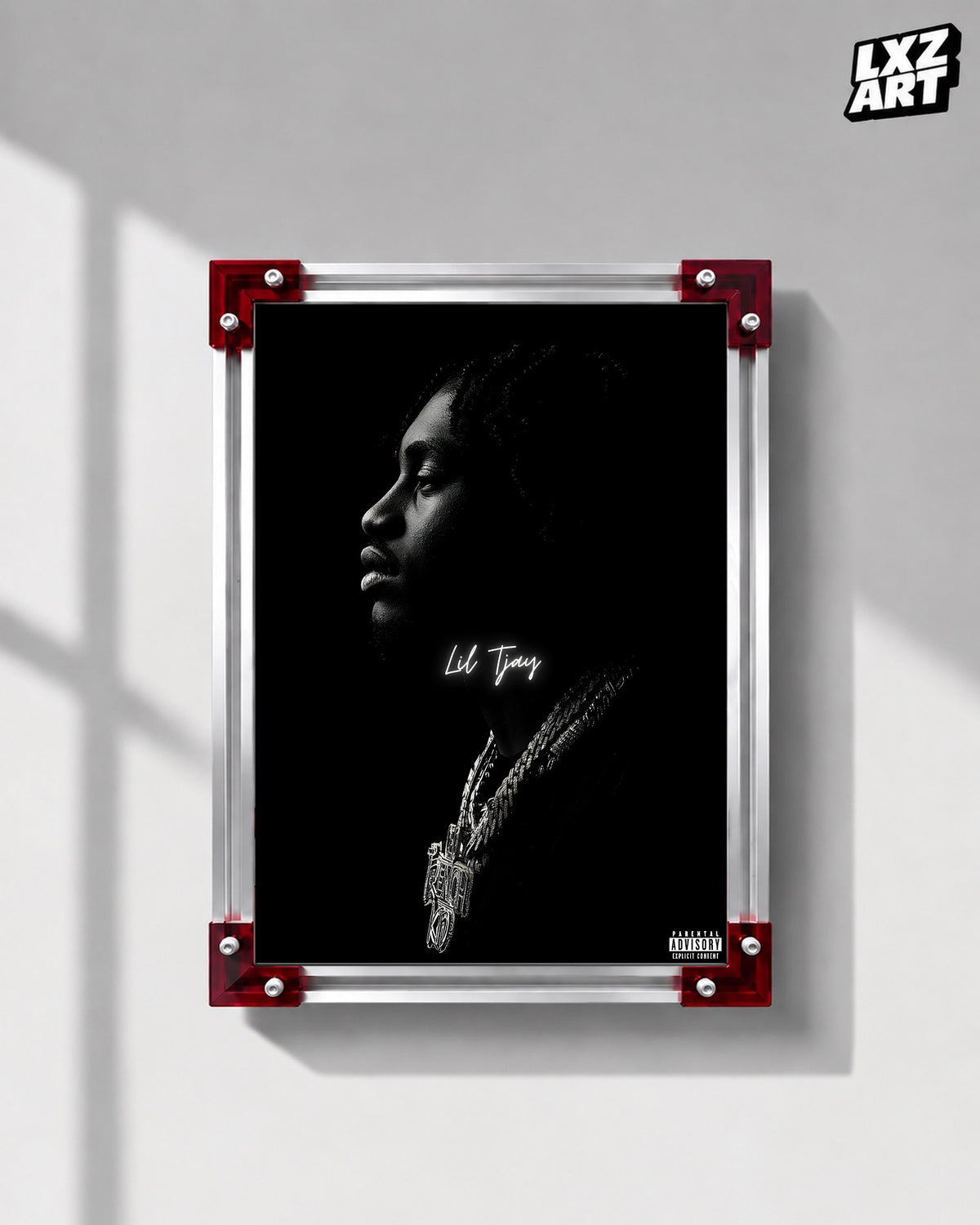 Lil Tjay Portrait Poster | Unframed Bedroom Wall Art — LXZART display 1; frame not included