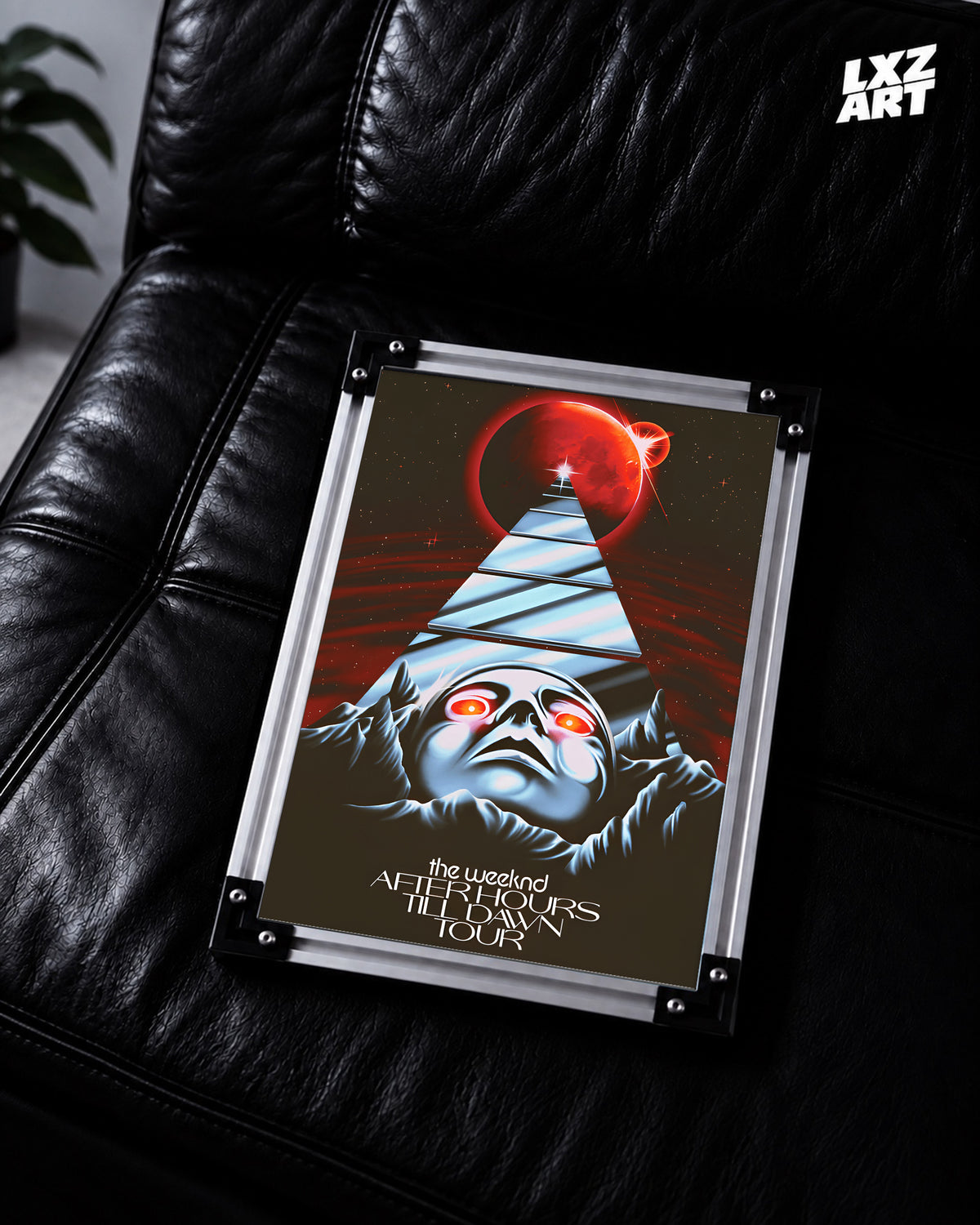 The Weeknd After Hours Till Dawn Tour Poster | Unframed Bedroom Wall Art — LXZART display 2; frame not included