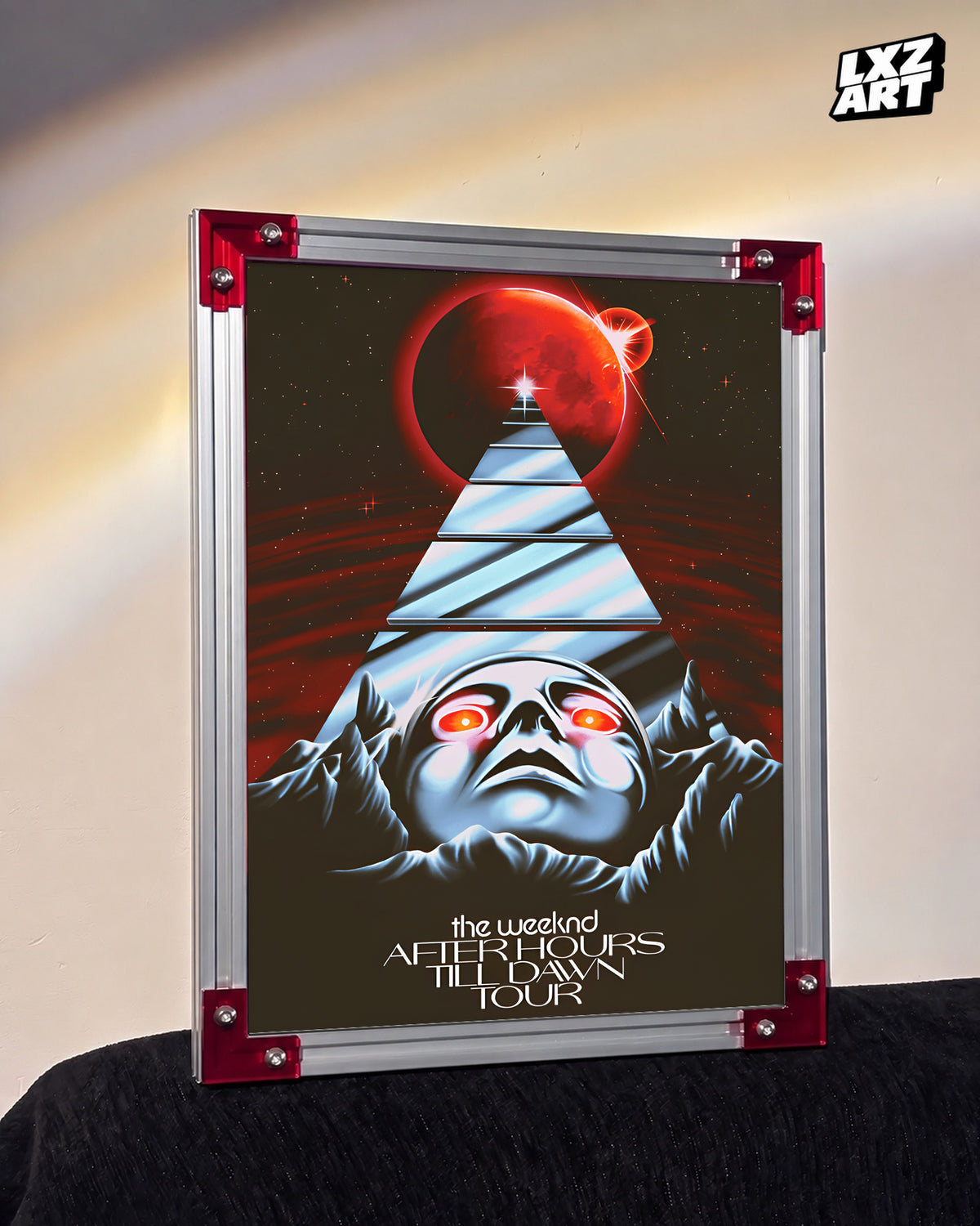 The Weeknd After Hours Till Dawn Tour Poster | Unframed Bedroom Wall Art — LXZART display 3; frame not included