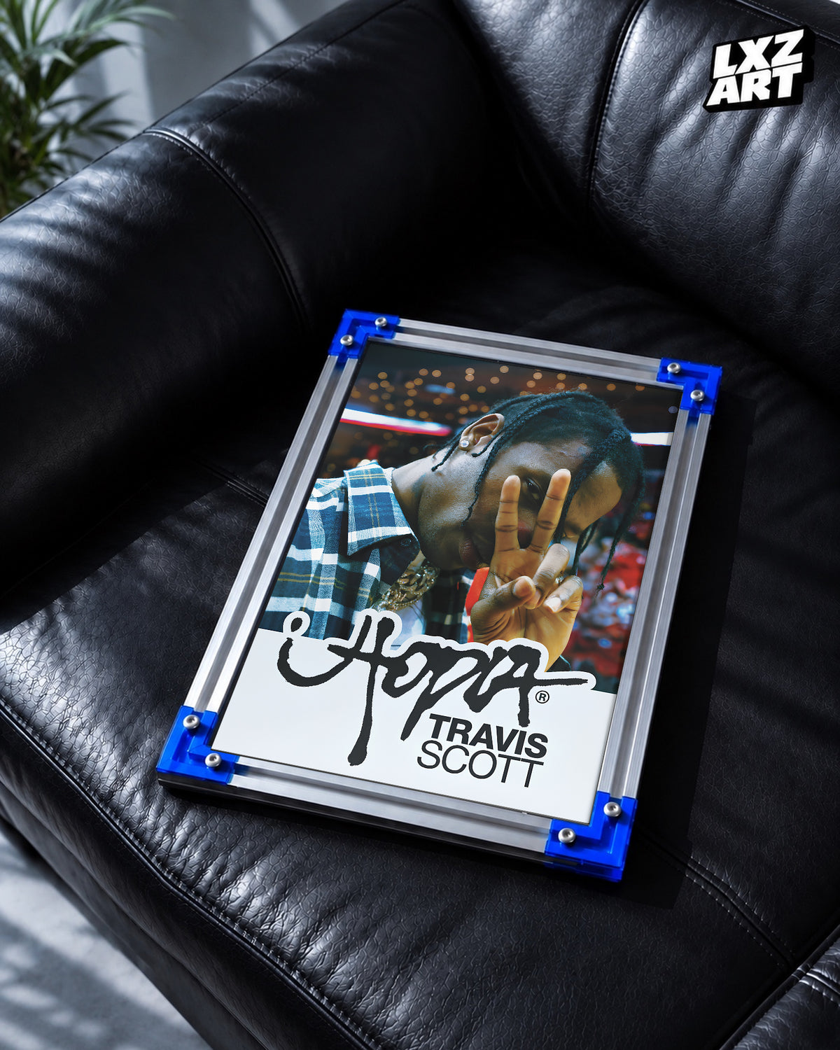 Travis Scott Portrait Poster | Unframed Bedroom Wall Art — LXZART display 2; frame not included
