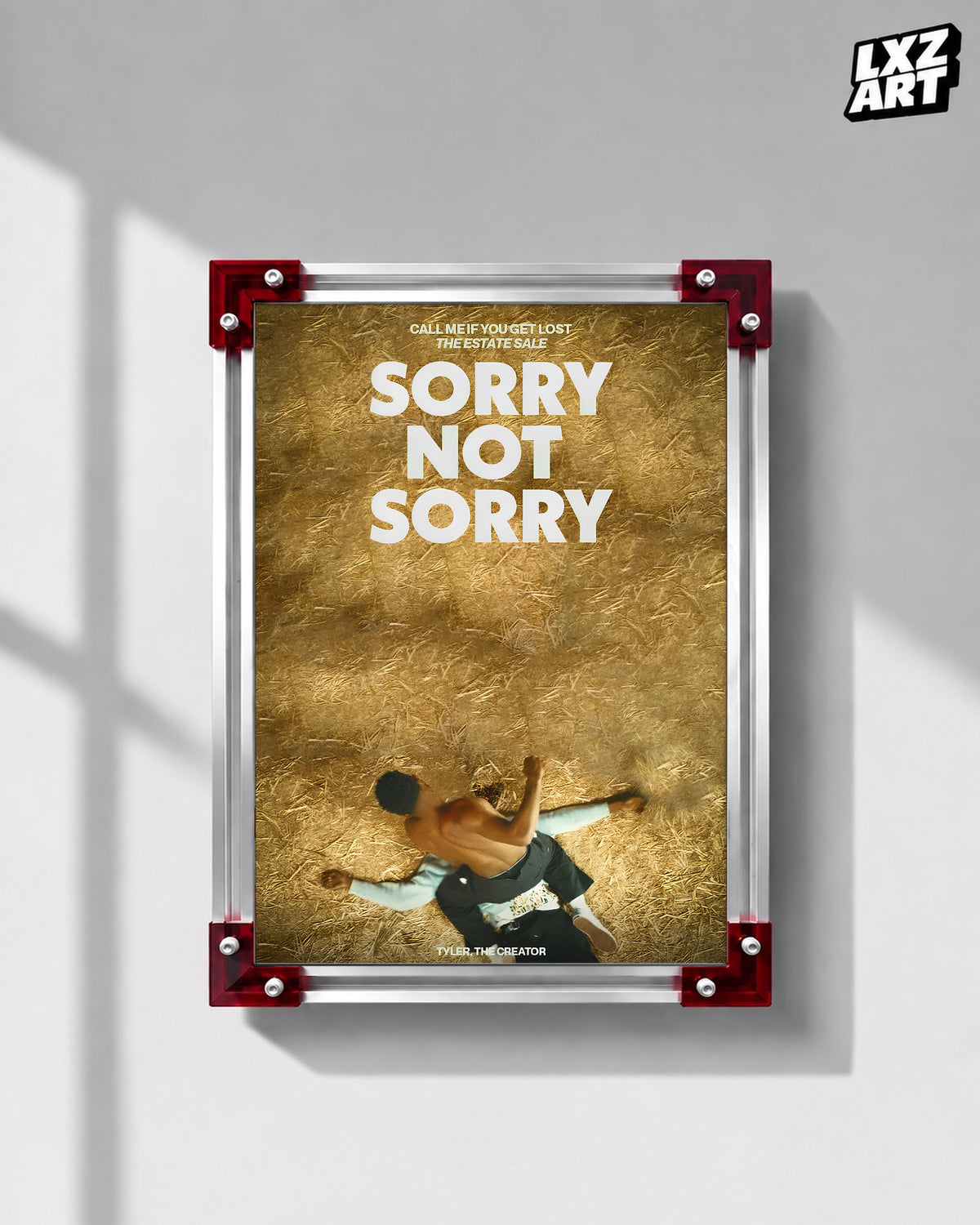 Tyler The Creator Sorry Not Sorry Poster | Unframed Bedroom Wall Art — LXZART display 1; frame not included