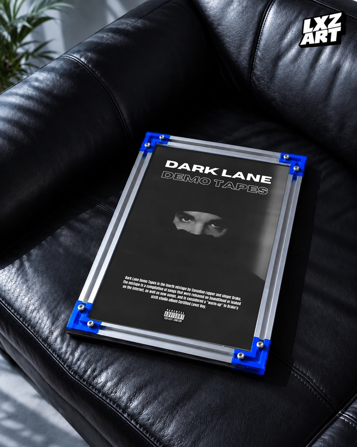 Drake Dark Lane Demo Tapes Poster | Unframed Bedroom Wall Art — LXZART display 2; frame not included