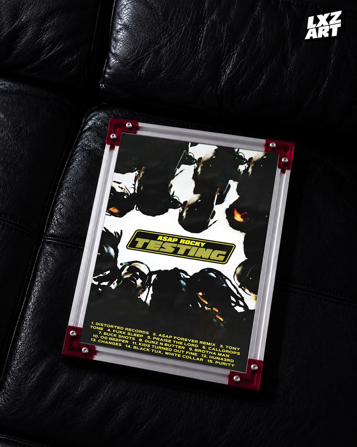 A Rocky TESTING Poster | Alt Design | Unframed Hip Hop Wall Art — LXZART display 2; frame not included