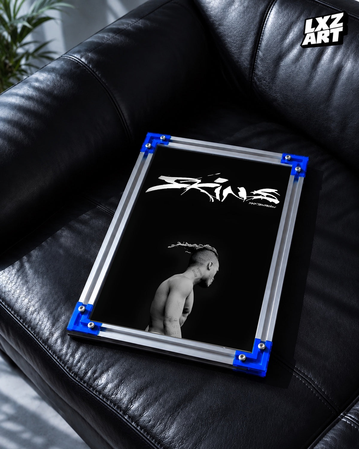 XXXTENTACION SKINS Portrait Poster | Unframed Bedroom Wall Art — LXZART display 2; frame not included