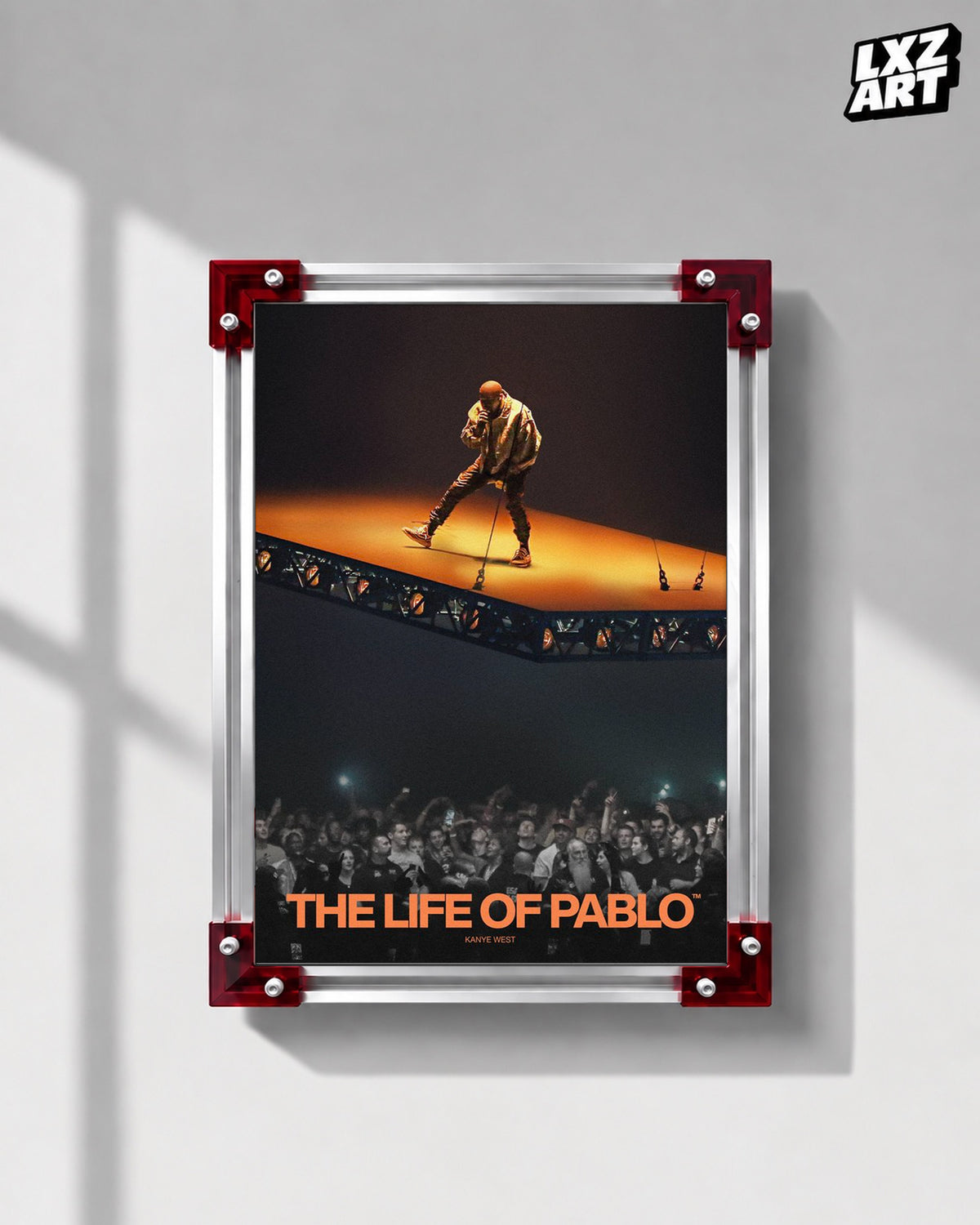 Kanye West The Life of Pablo Performance Poster | Unframed Bedroom Wall Art — LXZART display 1; frame not included
