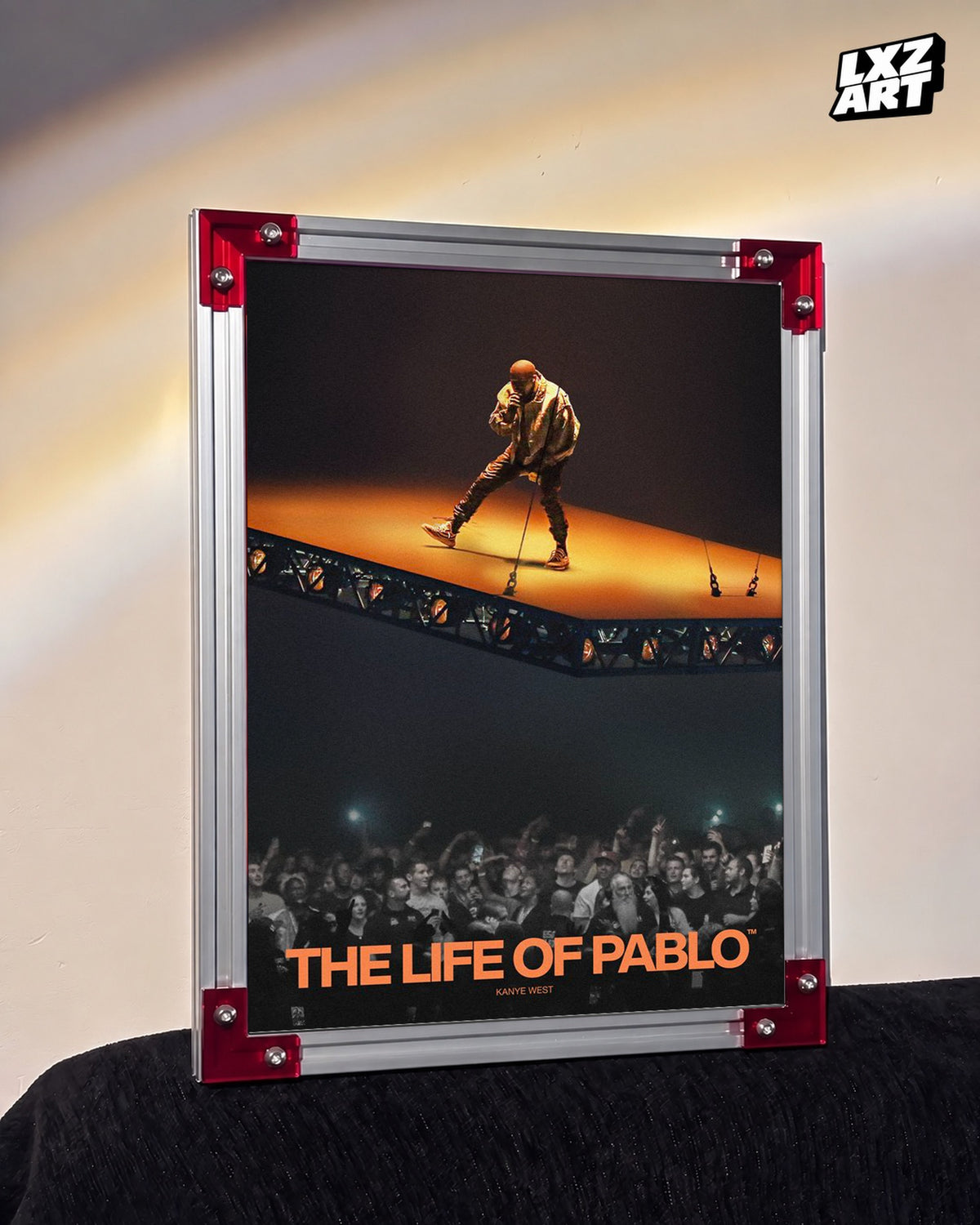 Kanye West The Life of Pablo Performance Poster | Unframed Bedroom Wall Art — LXZART display 3; frame not included