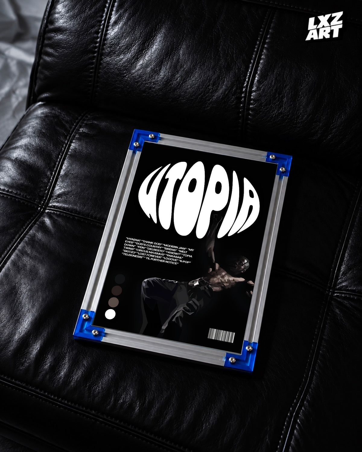 Travis Scott Utopia Poster | Unframed Bedroom Wall Art — LXZART display 2; frame not included