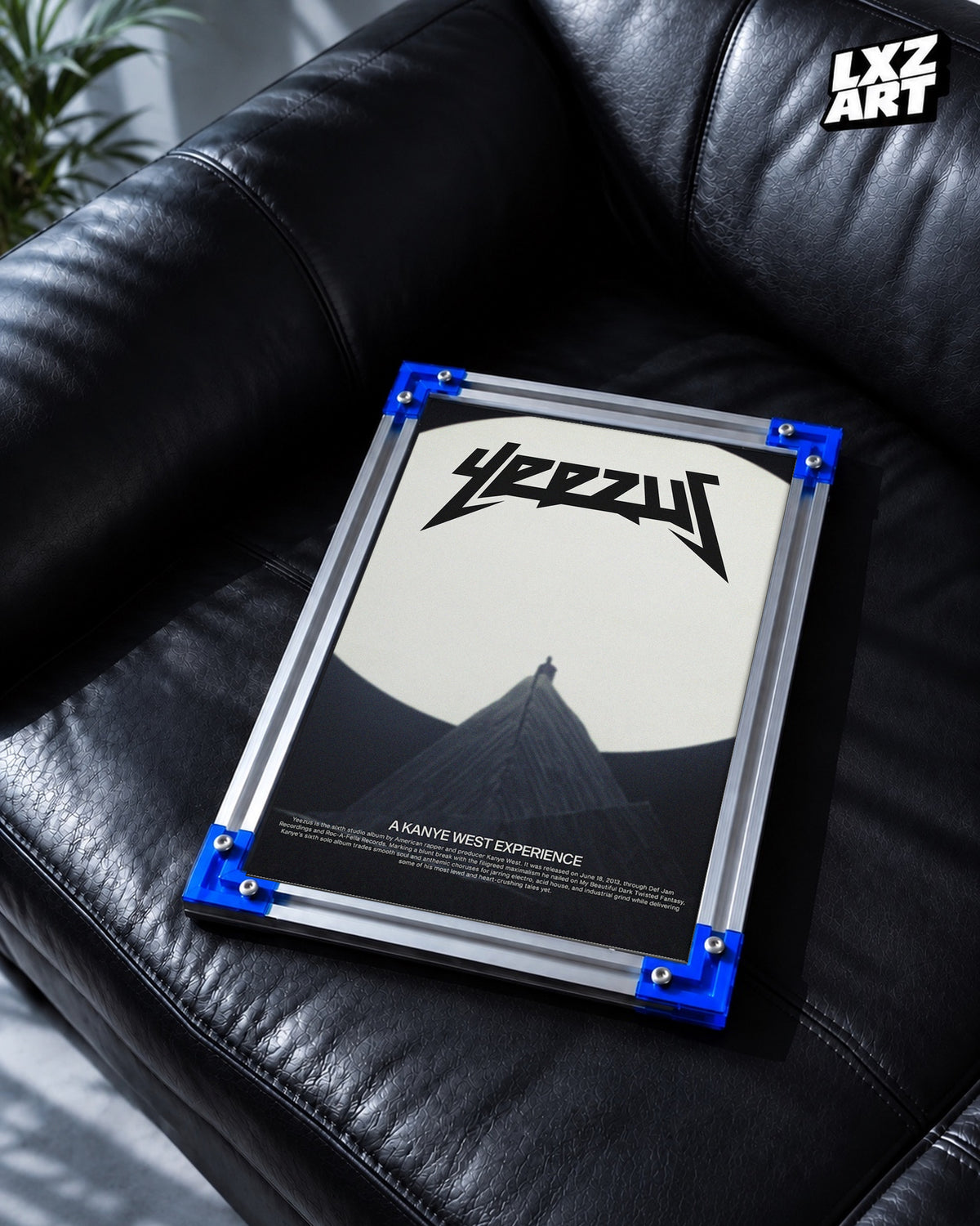 Kanye West Yeezus Poster | Unframed Bedroom Wall Art — LXZART display 2; frame not included