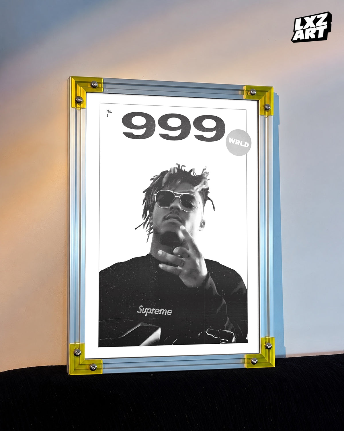 Juice WRLD 999 Portrait Poster | Unframed Bedroom Wall Art — LXZART display 3; frame not included