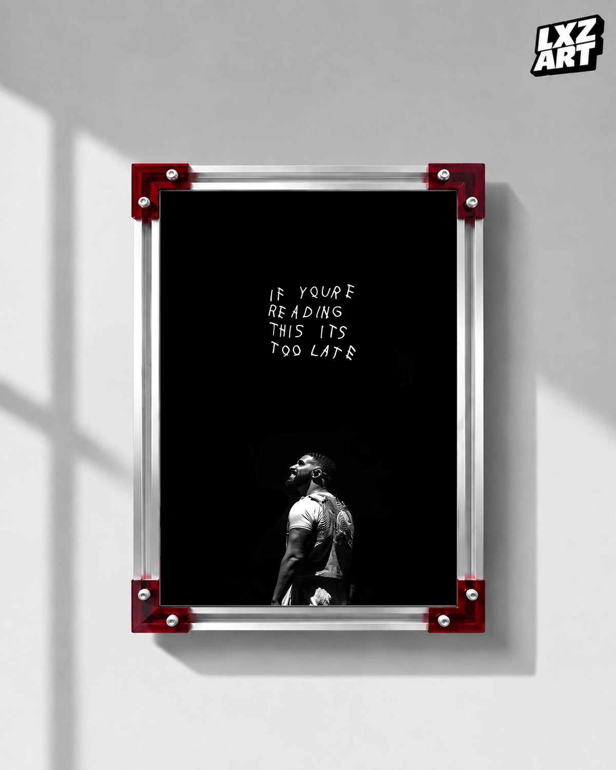 Drake If You’re Reading This It’s Too Late Poster | Unframed Bedroom Wall Art — LXZART display 1; frame not included