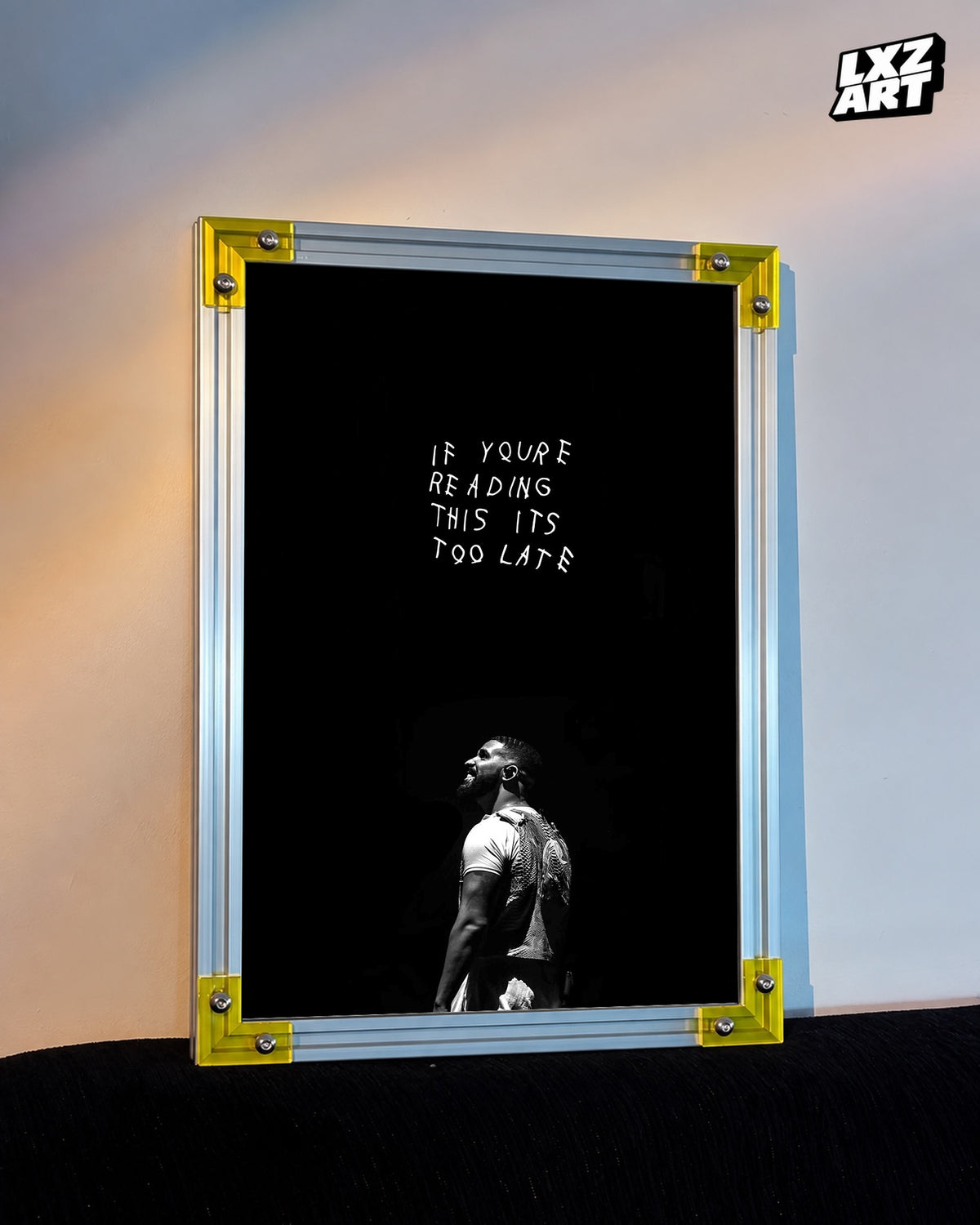 Drake If You’re Reading This It’s Too Late Poster | Unframed Bedroom Wall Art — LXZART display 3; frame not included