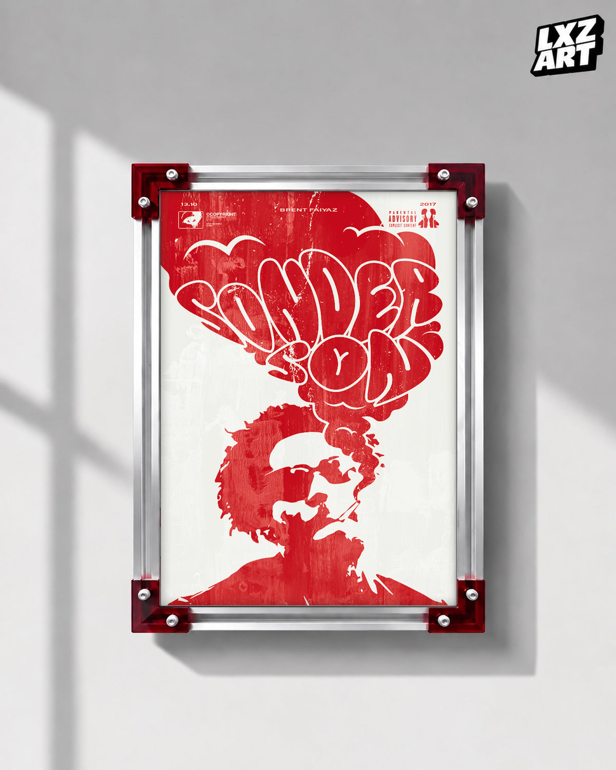 Brent Faiyaz Sonder Son Poster | Unframed Bedroom Wall Art — LXZART display 1; frame not included