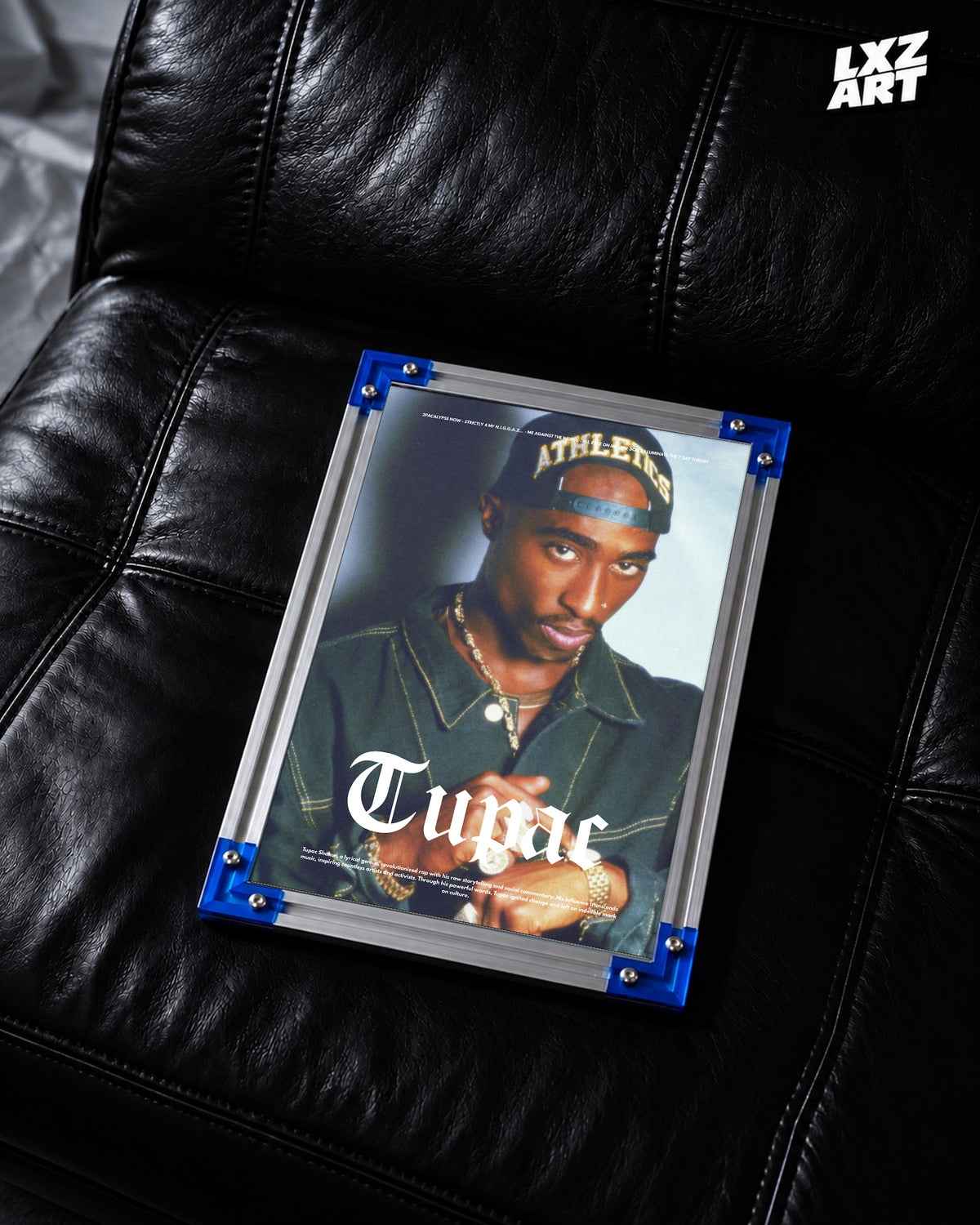 2Pac Portrait Poster | Unframed Bedroom Wall Art — LXZART display 2; frame not included