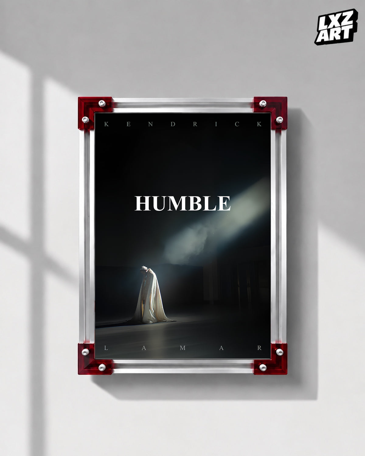 Kendrick Lamar HUMBLE. Single Poster | Unframed Hip Hop Wall Art — LXZART display 1; frame not included