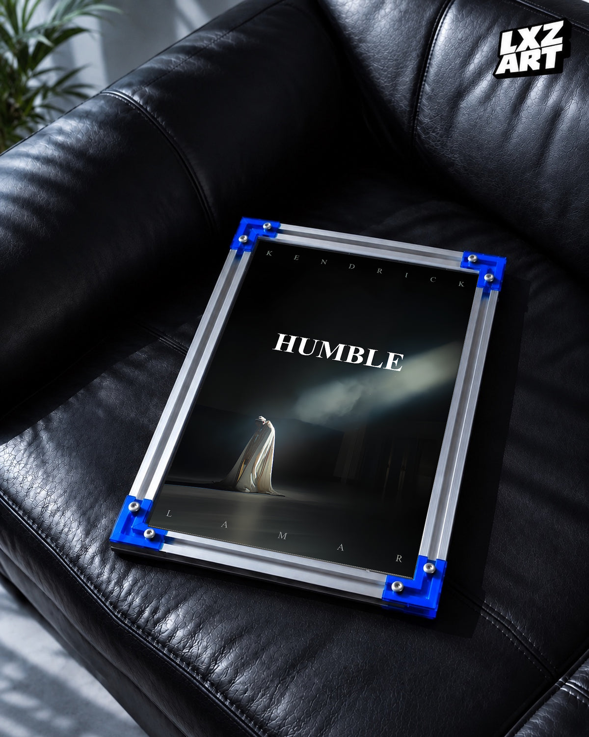 Kendrick Lamar HUMBLE. Single Poster | Unframed Hip Hop Wall Art — LXZART display 2; frame not included