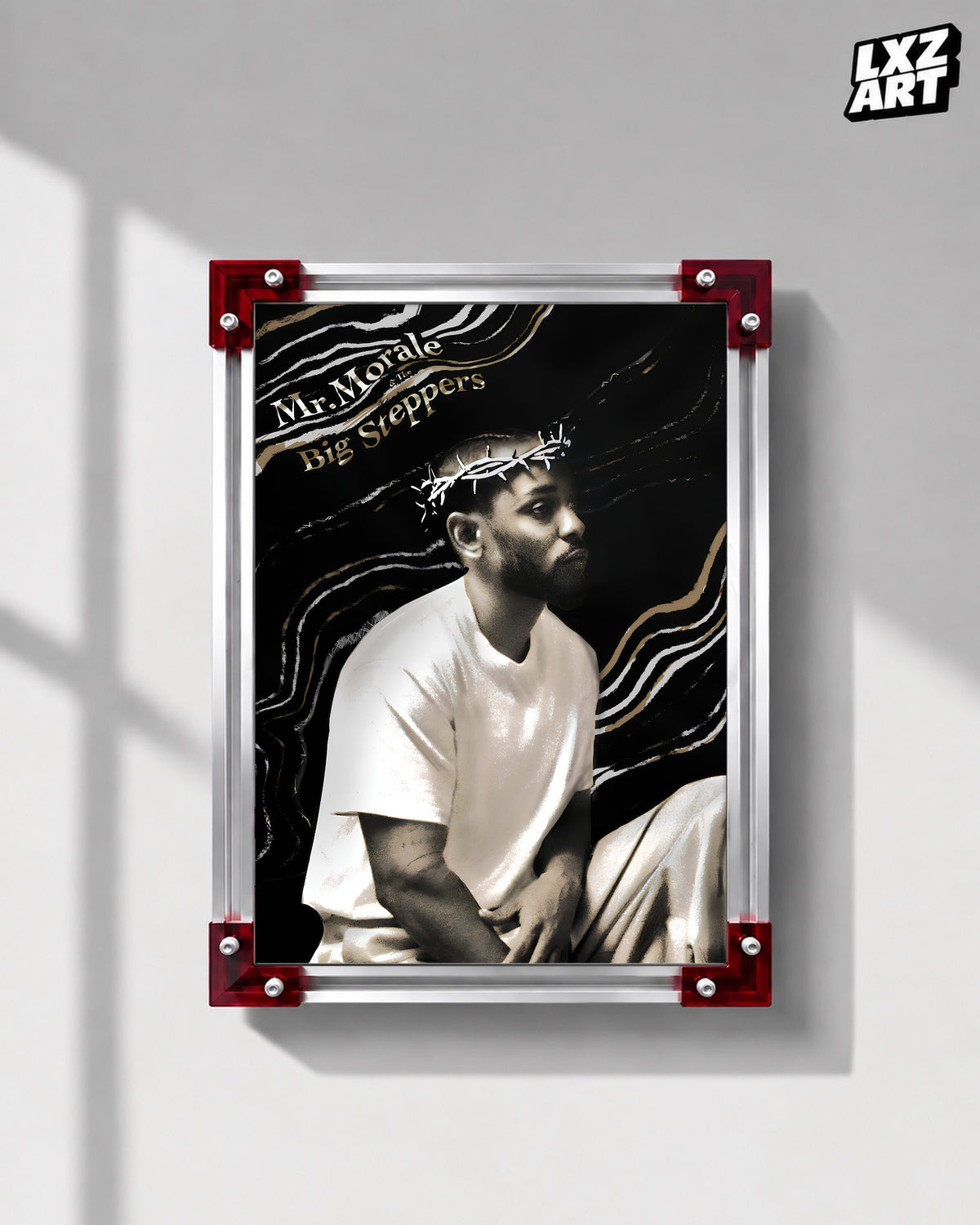 Kendrick Lamar Mr. Morale & The Big Steppers Poster | Unframed Hip Hop Wall Art — LXZART display 1; frame not included
