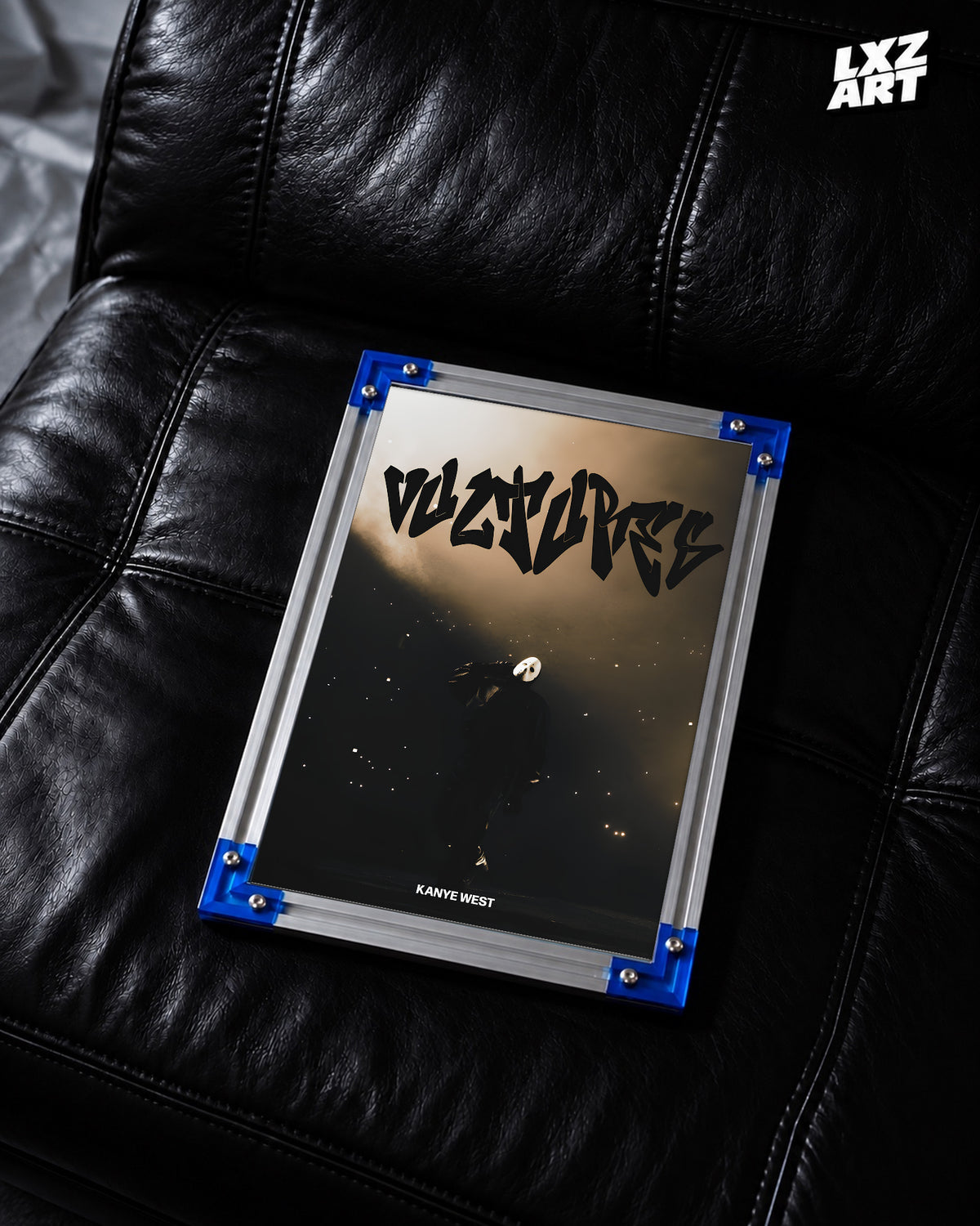 Kanye West Vultures Era Poster | Unframed Hip Hop Wall Art — LXZART display 2; frame not included