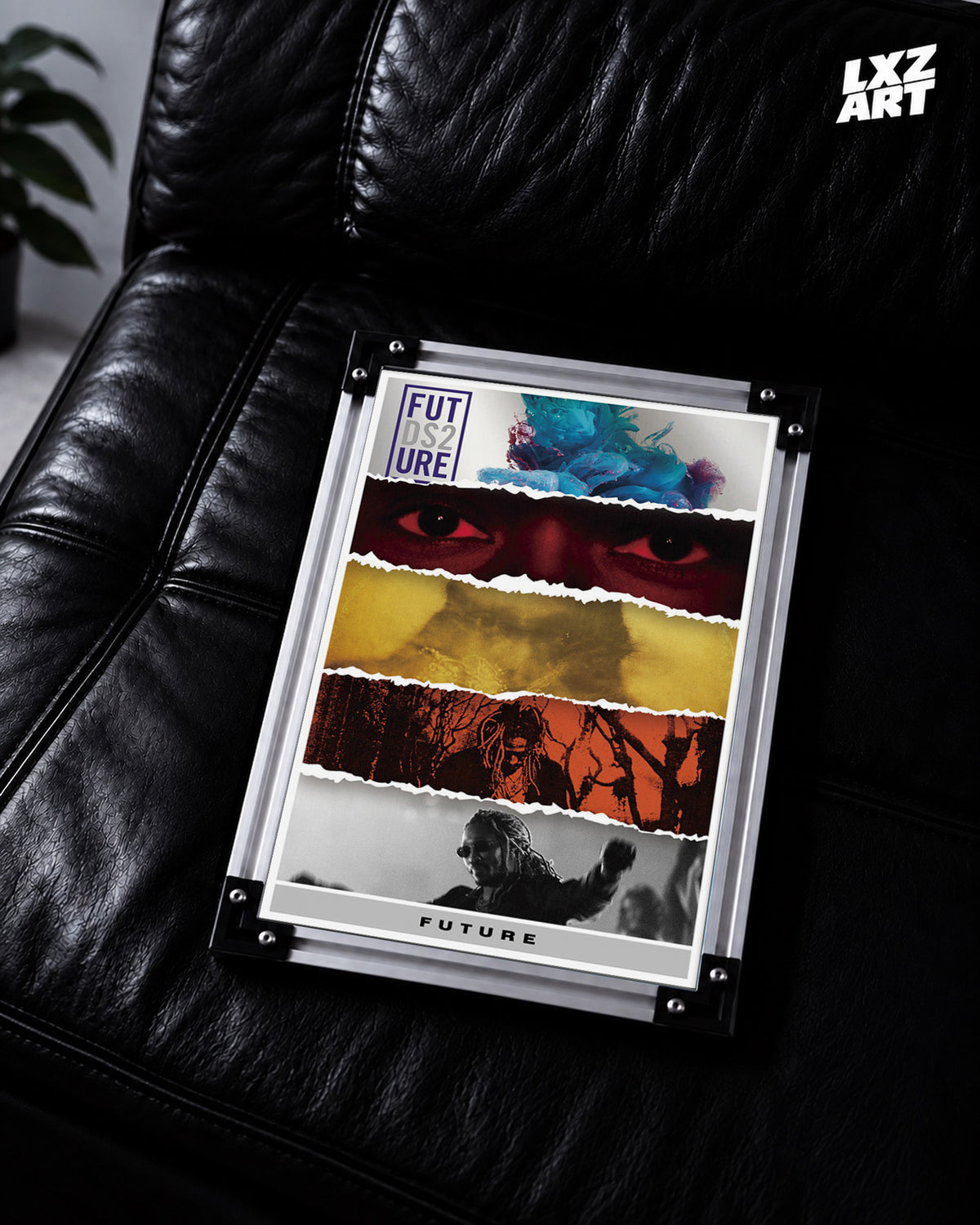 Future DS2 Collage Poster | Unframed Hip Hop Wall Art — LXZART display 2; frame not included