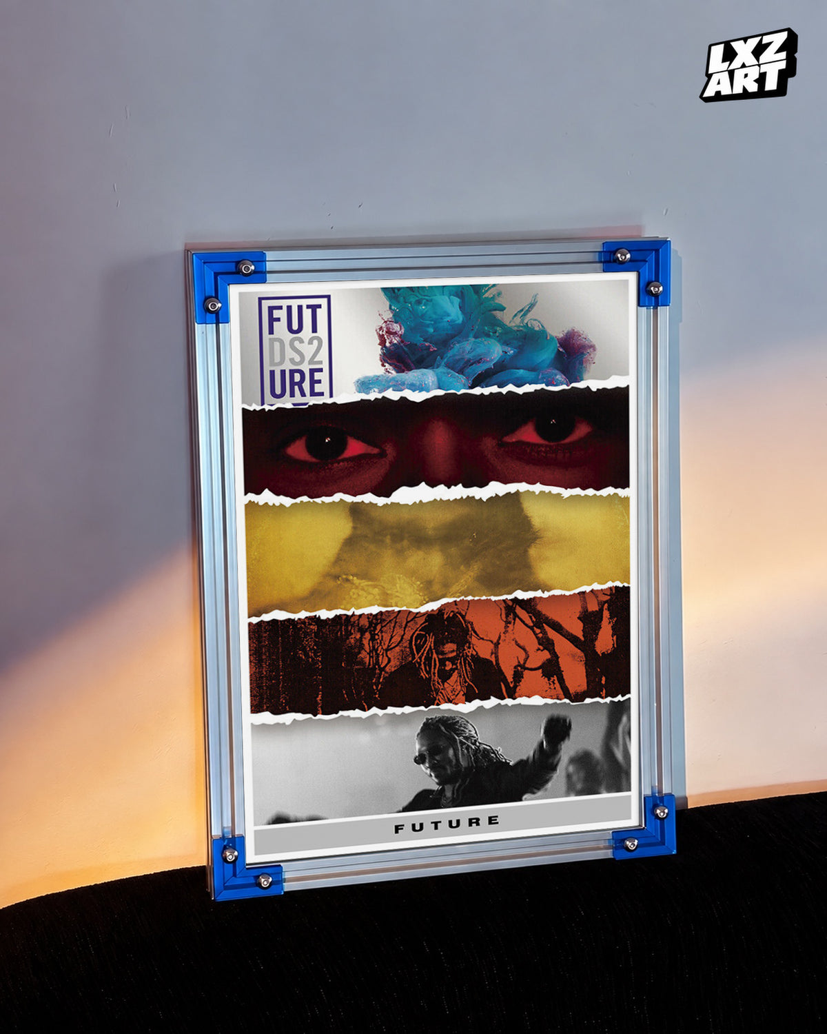 Future DS2 Collage Poster | Unframed Hip Hop Wall Art — LXZART display 3; frame not included