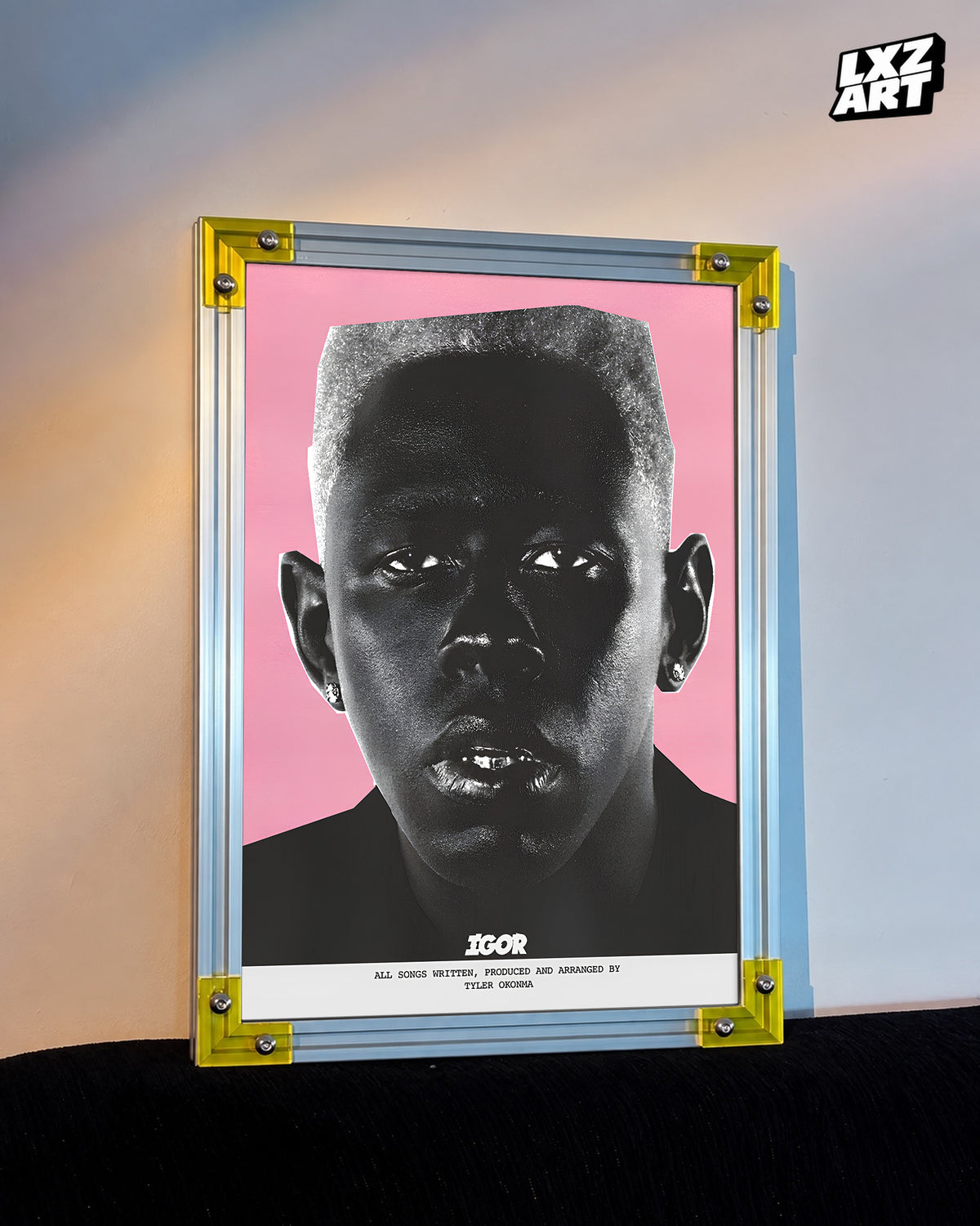 Tyler, The Creator IGOR Album Poster | Unframed Bedroom Wall Art — LXZART display 3; frame not included