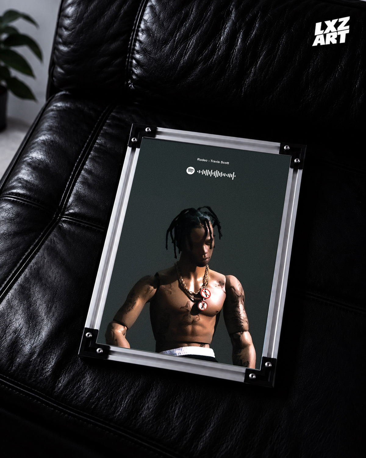 Travis Scott Rodeo Portrait Poster | Unframed Hip Hop Wall Art — LXZART display 2; frame not included
