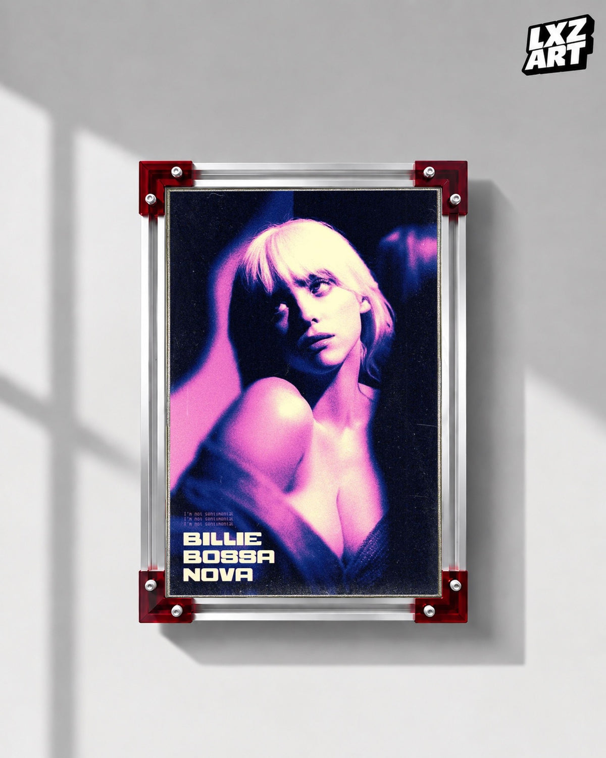 Billie Eilish Billie Bossa Nova Poster | Unframed Bedroom Wall Art — LXZART display 1; frame not included