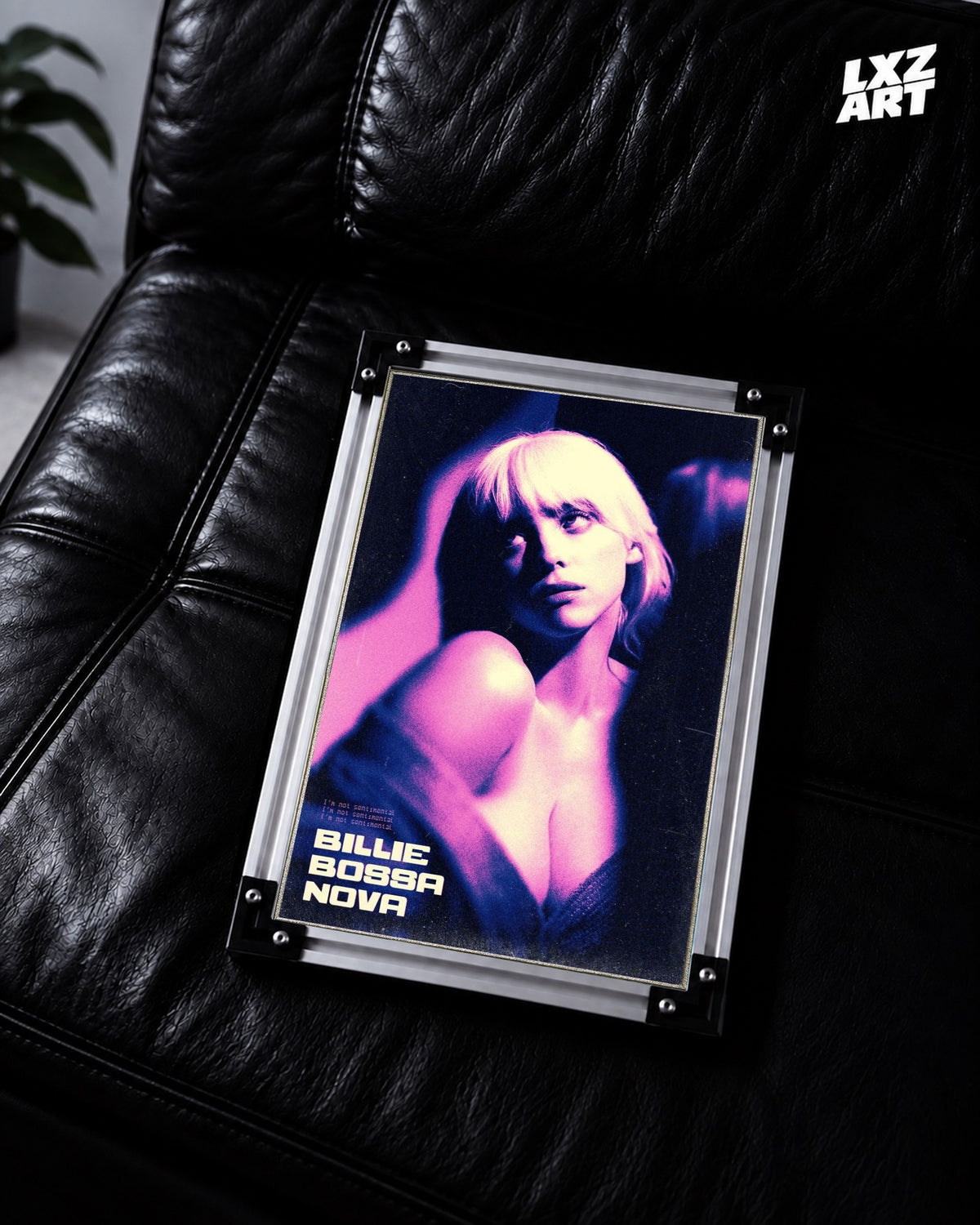 Billie Eilish Billie Bossa Nova Poster | Unframed Bedroom Wall Art — LXZART display 2; frame not included